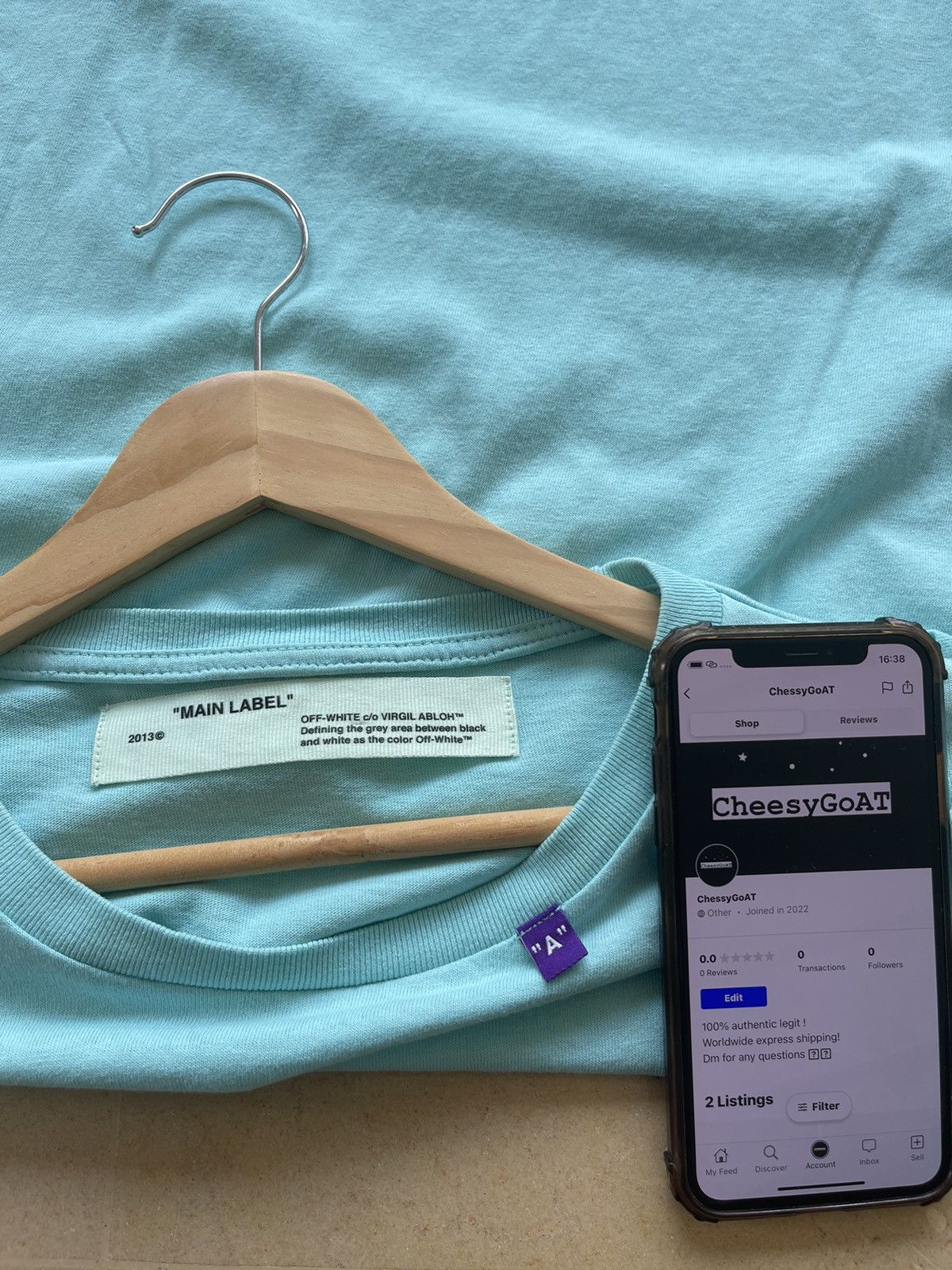 Off-White Off white slim fit small logo tee Size US XS / EU 42 / 0 - 6 Thumbnail