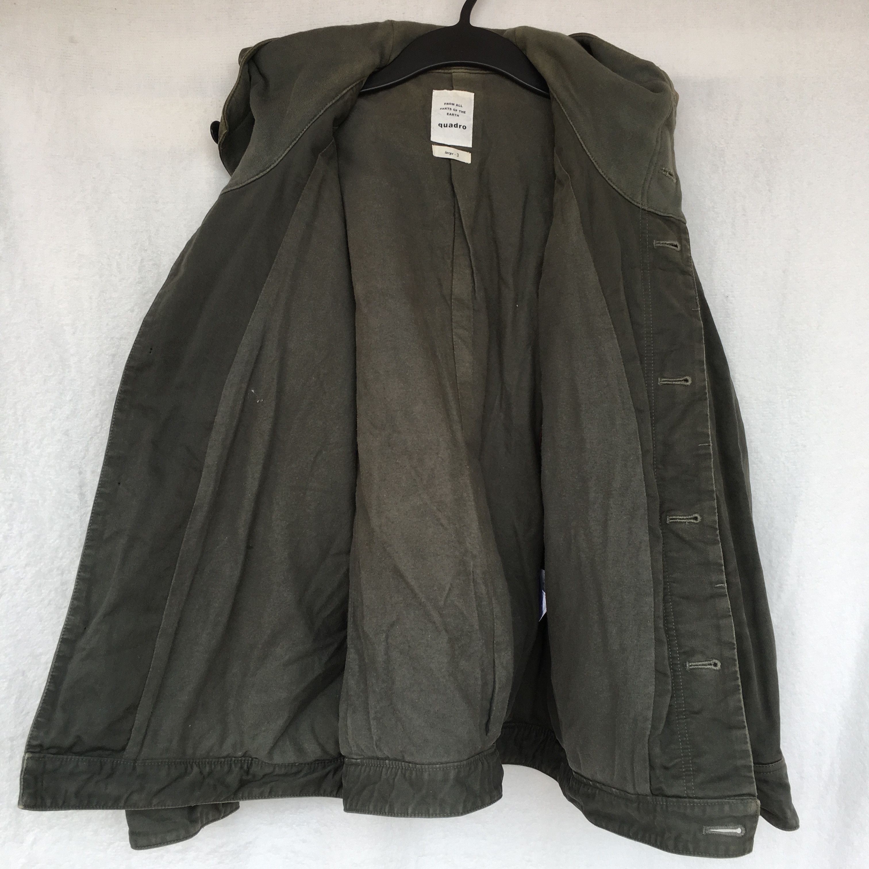 Japanese Brand green military heavy cotton hoodie jacket Size US L / EU 52-54 / 3 - 2 Thumbnail