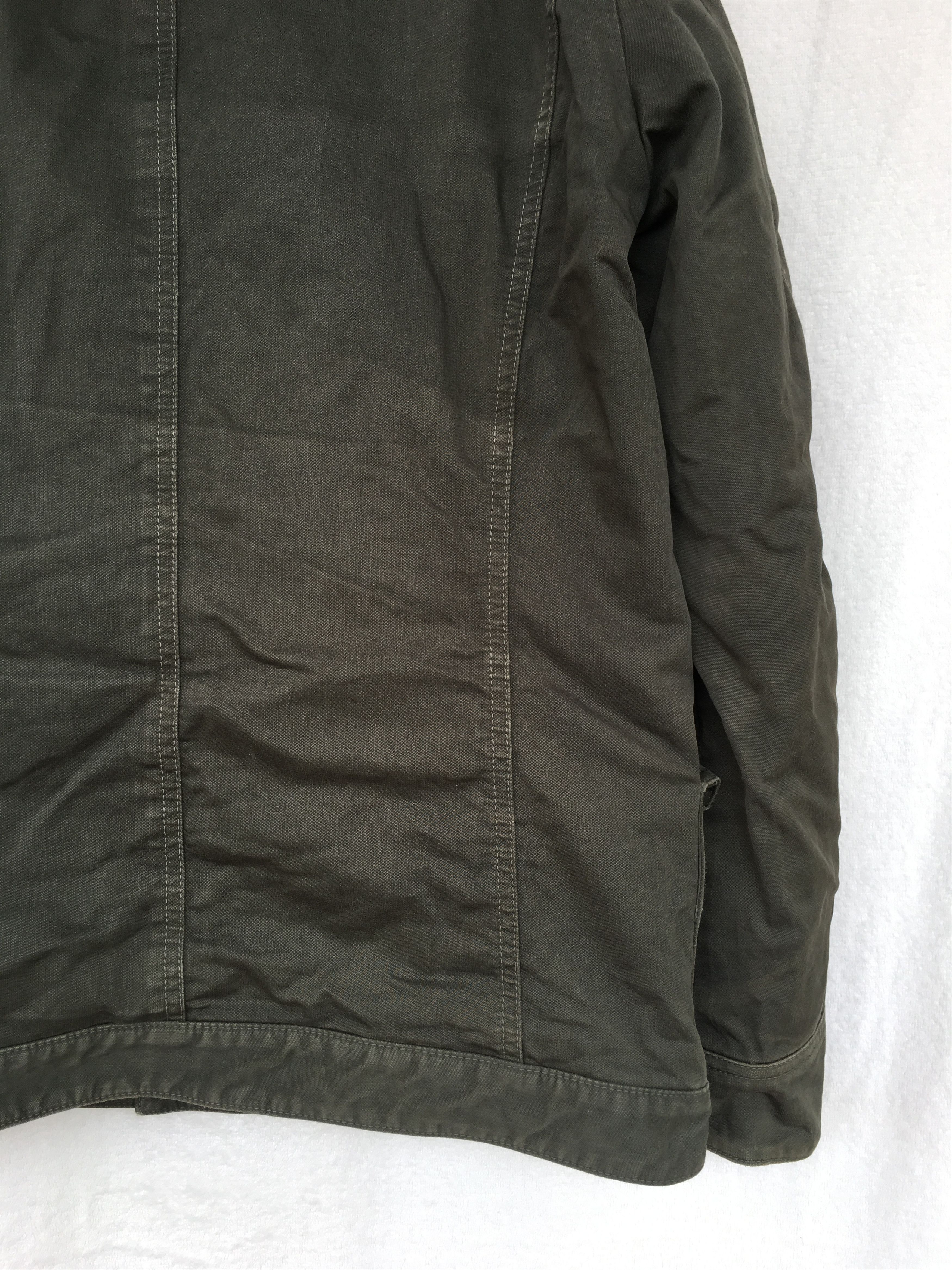 Japanese Brand green military heavy cotton hoodie jacket Size US L / EU 52-54 / 3 - 15 Thumbnail