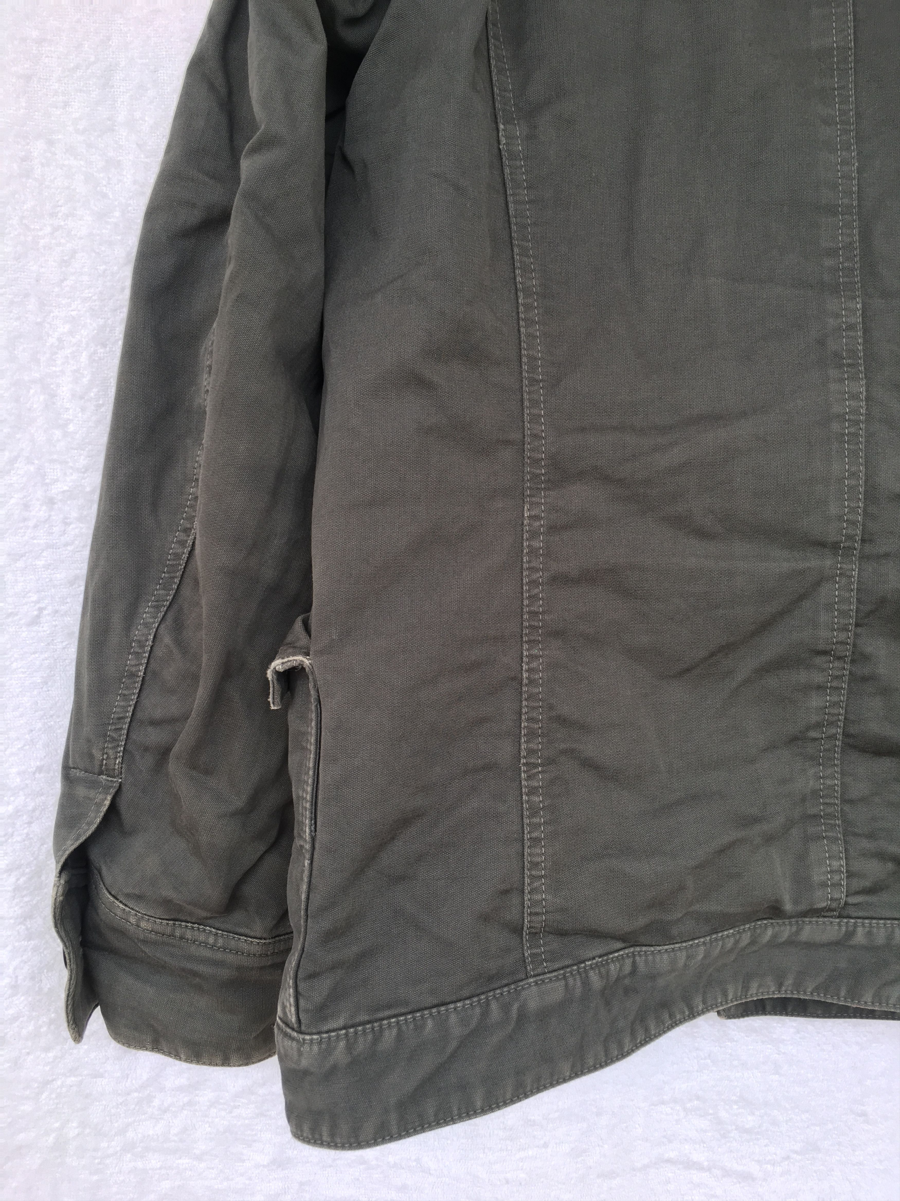 Japanese Brand green military heavy cotton hoodie jacket Size US L / EU 52-54 / 3 - 17 Thumbnail