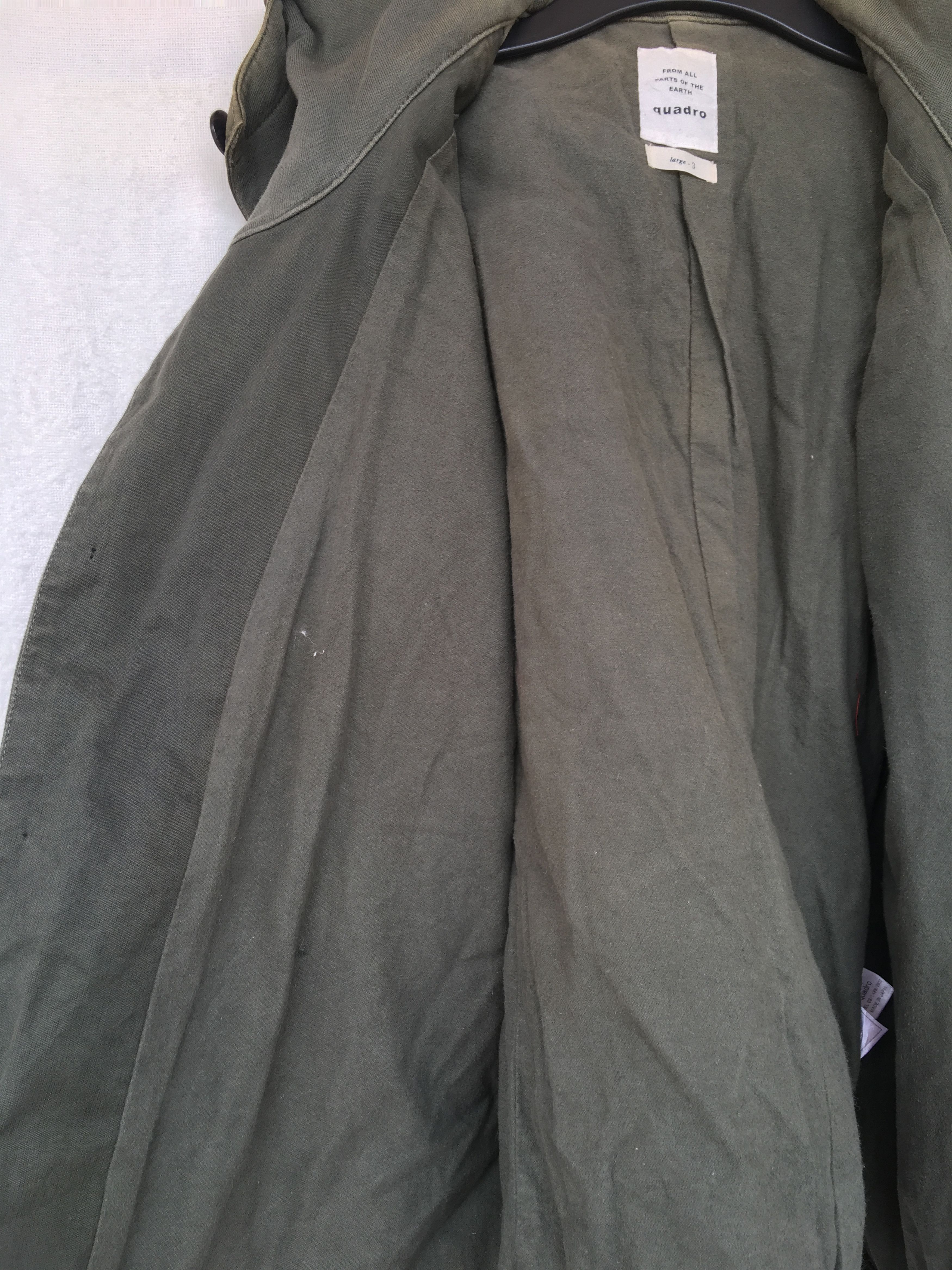 Japanese Brand green military heavy cotton hoodie jacket Size US L / EU 52-54 / 3 - 6 Thumbnail