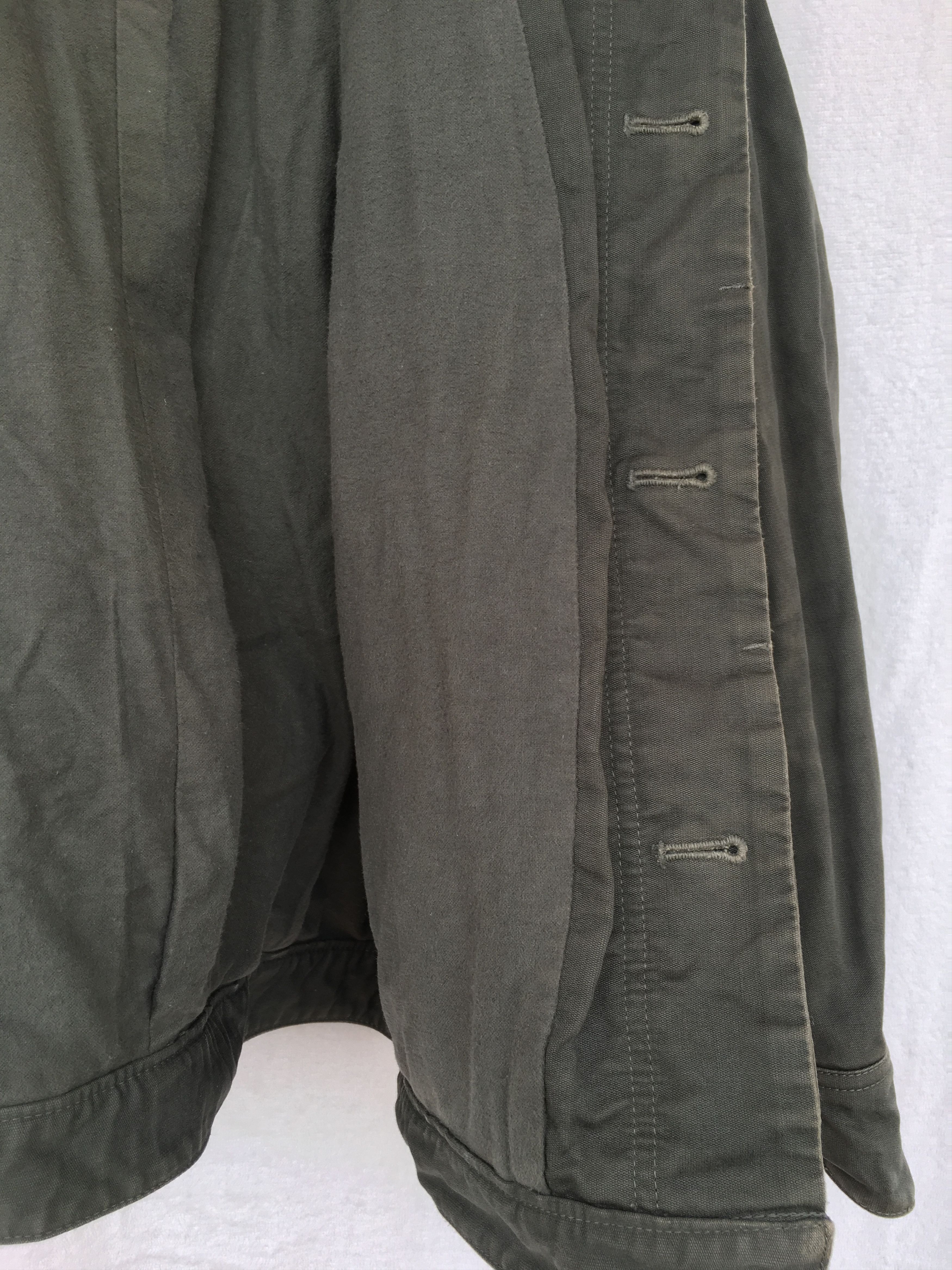 Japanese Brand green military heavy cotton hoodie jacket Size US L / EU 52-54 / 3 - 5 Thumbnail