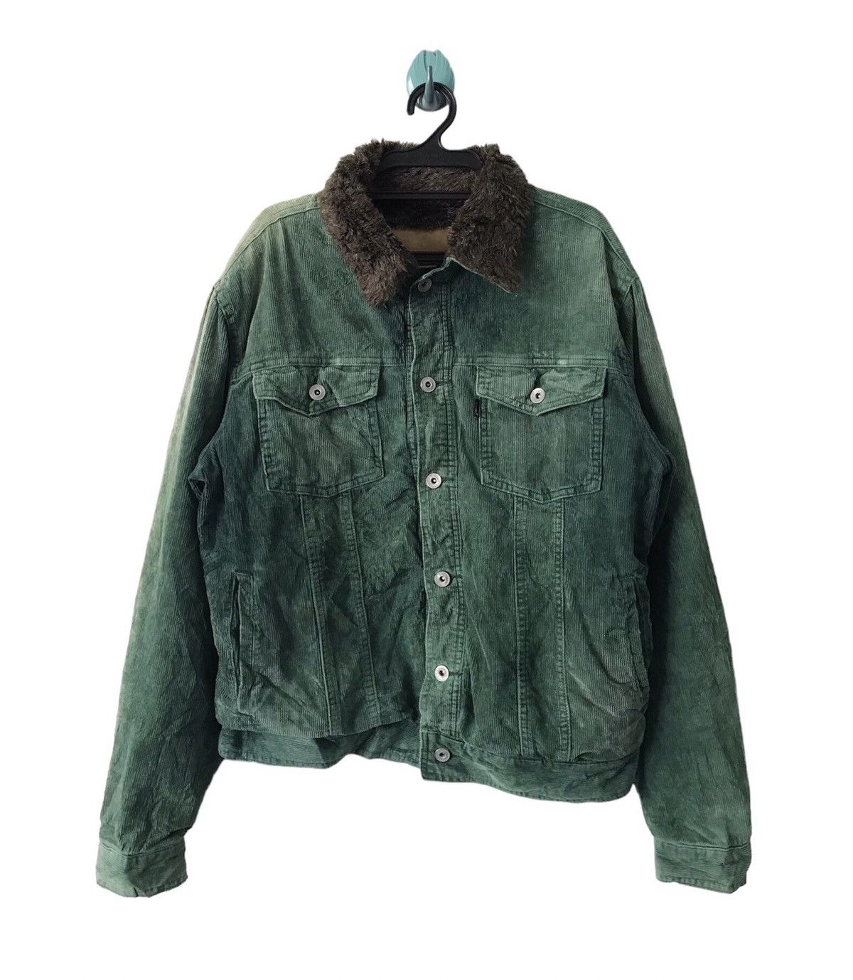 Beams Plus Vtg Sun Faded Beams Corduroy Trucker Style Jacket Size US L / EU 52-54 / 3 - 1 Thumbnail
