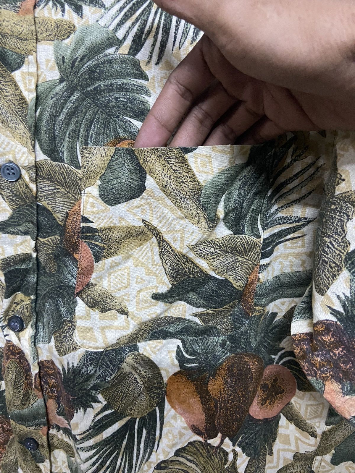 Designer × Japanese Brand × Vintage Vintage Jun Men Floral Full Print Camp Collar Shirt Japan Size US M / EU 48-50 / 2 - 4 Thumbnail