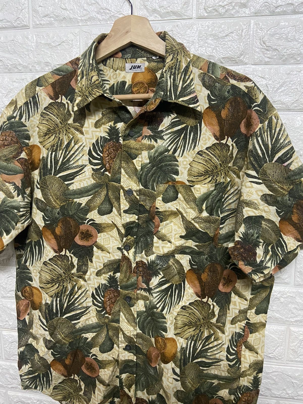 Designer × Japanese Brand × Vintage Vintage Jun Men Floral Full Print Camp Collar Shirt Japan Size US M / EU 48-50 / 2 - 3 Thumbnail
