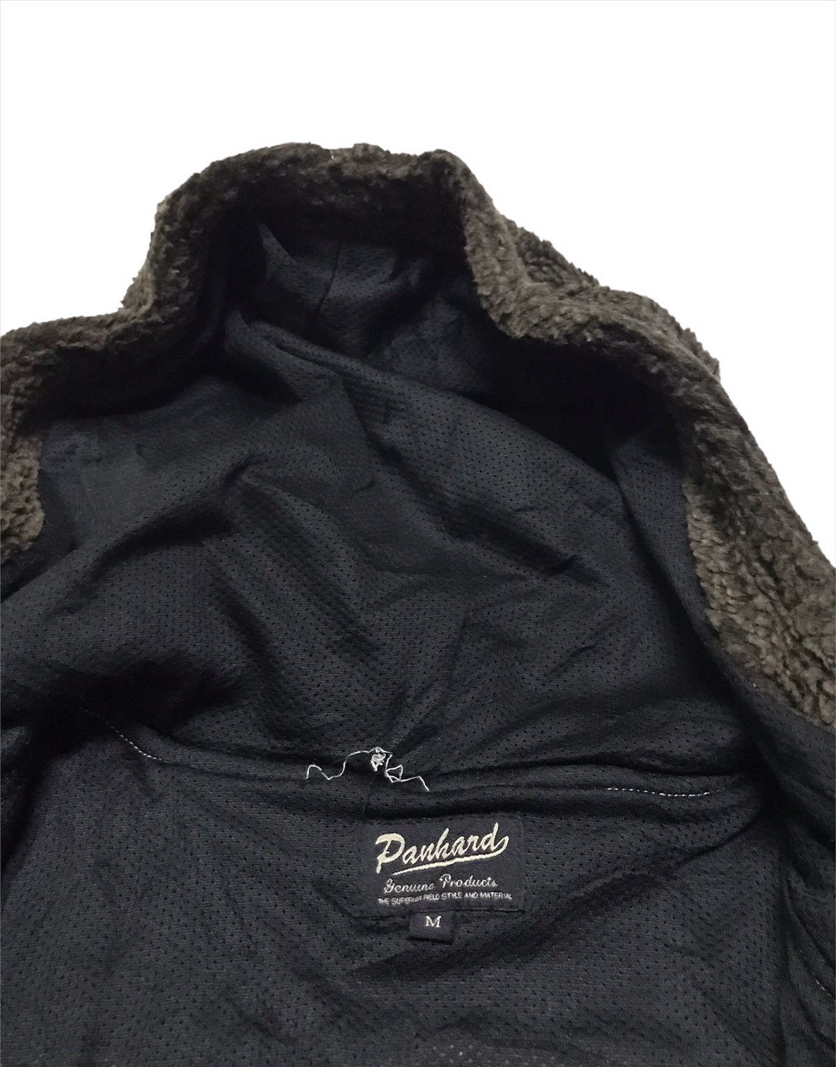 Japanese Brand Panhard deep pile fleece multicolour jacket hooded Size US M / EU 48-50 / 2 - 2 Thumbnail