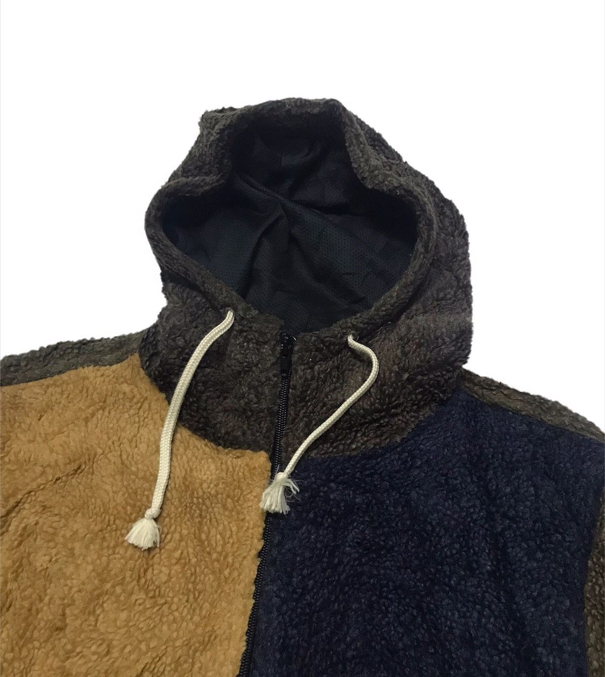 Japanese Brand Panhard deep pile fleece multicolour jacket hooded Size US M / EU 48-50 / 2 - 3 Thumbnail