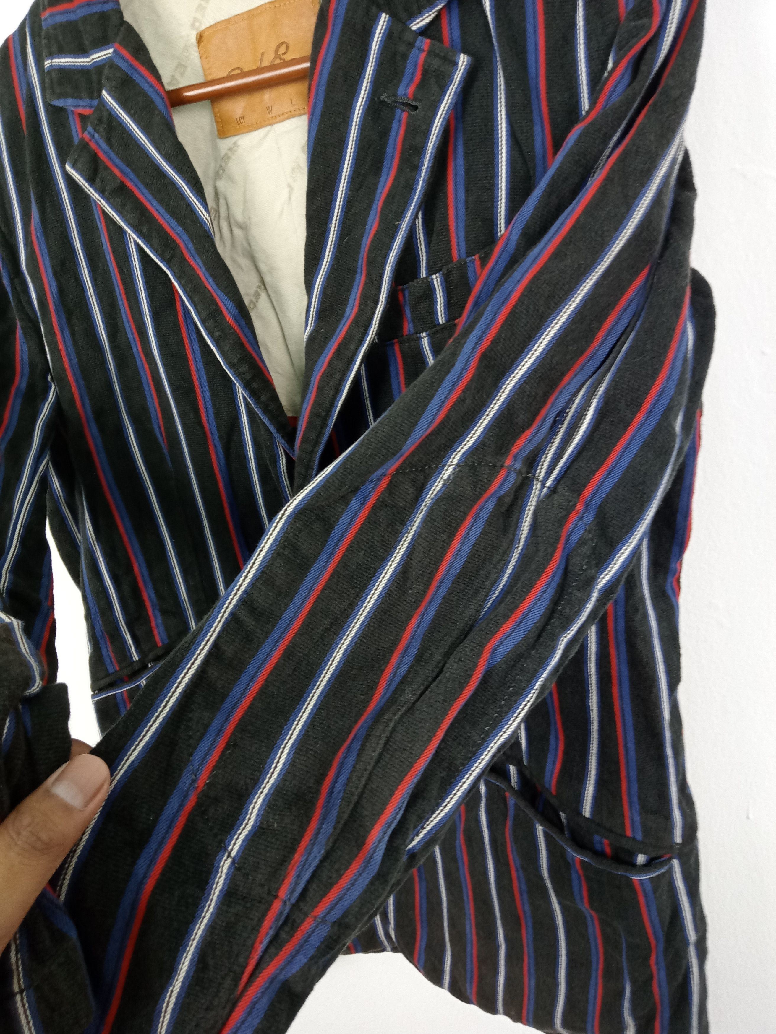 Paul Smith × Paul Smith Red Ear Paul Smith Red Ear Stripe Nice Design Blazer Jacket Size US L / EU 52-54 / 3 - 3 Thumbnail