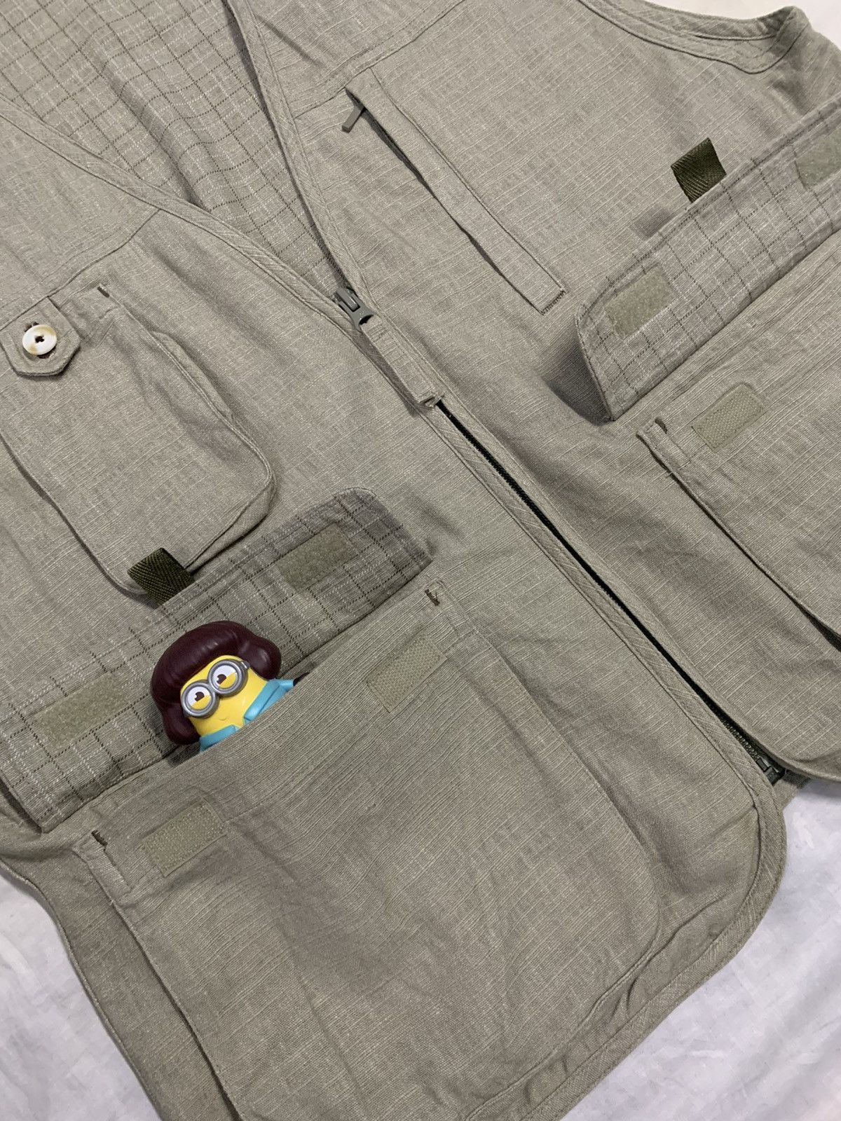 Japanese Brand Japanese Brand Checked Lined Multi-pockets Tactical Vest Size US M / EU 48-50 / 2 - 8 Thumbnail