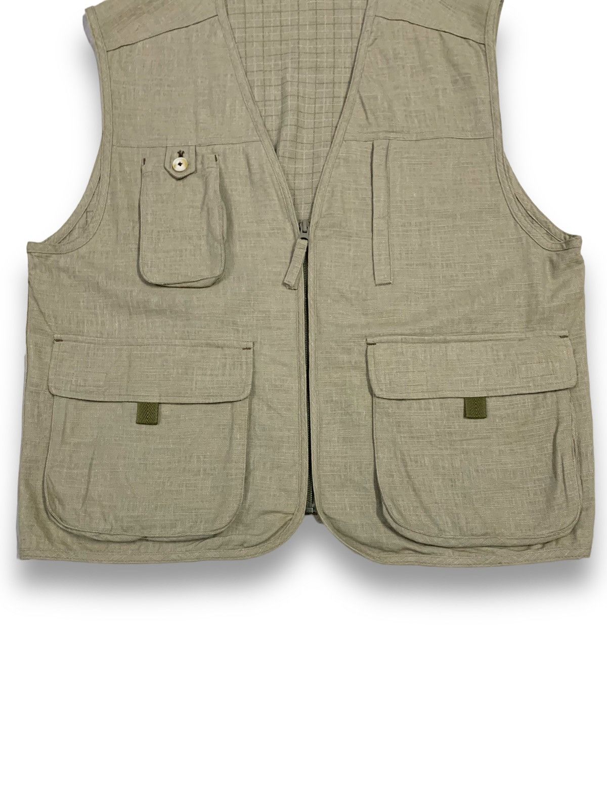 Japanese Brand Japanese Brand Checked Lined Multi-pockets Tactical Vest Size US M / EU 48-50 / 2 - 6 Thumbnail