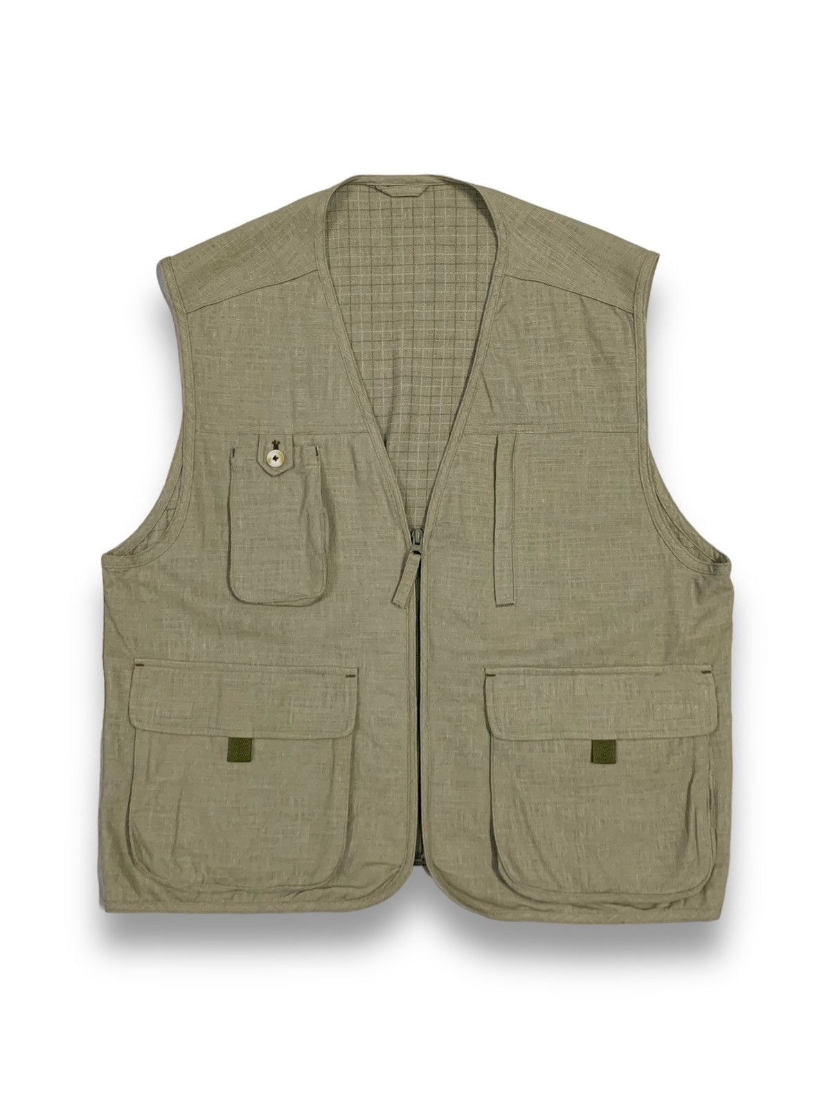 Japanese Brand Japanese Brand Checked Lined Multi-pockets Tactical Vest Size US M / EU 48-50 / 2 - 1 Thumbnail