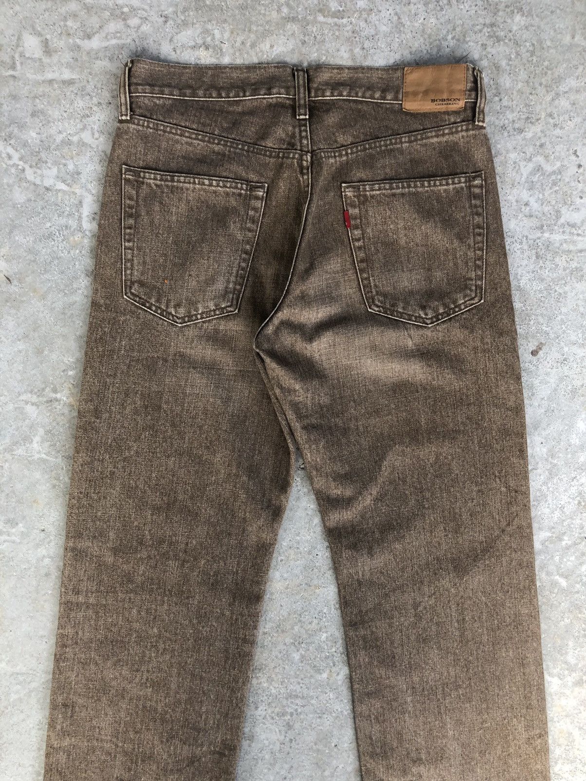 Le Grande Bleu (L.G.B.) Japanese Bobson Distressed Jeans Slim Cut Size US 31 - 8 Thumbnail