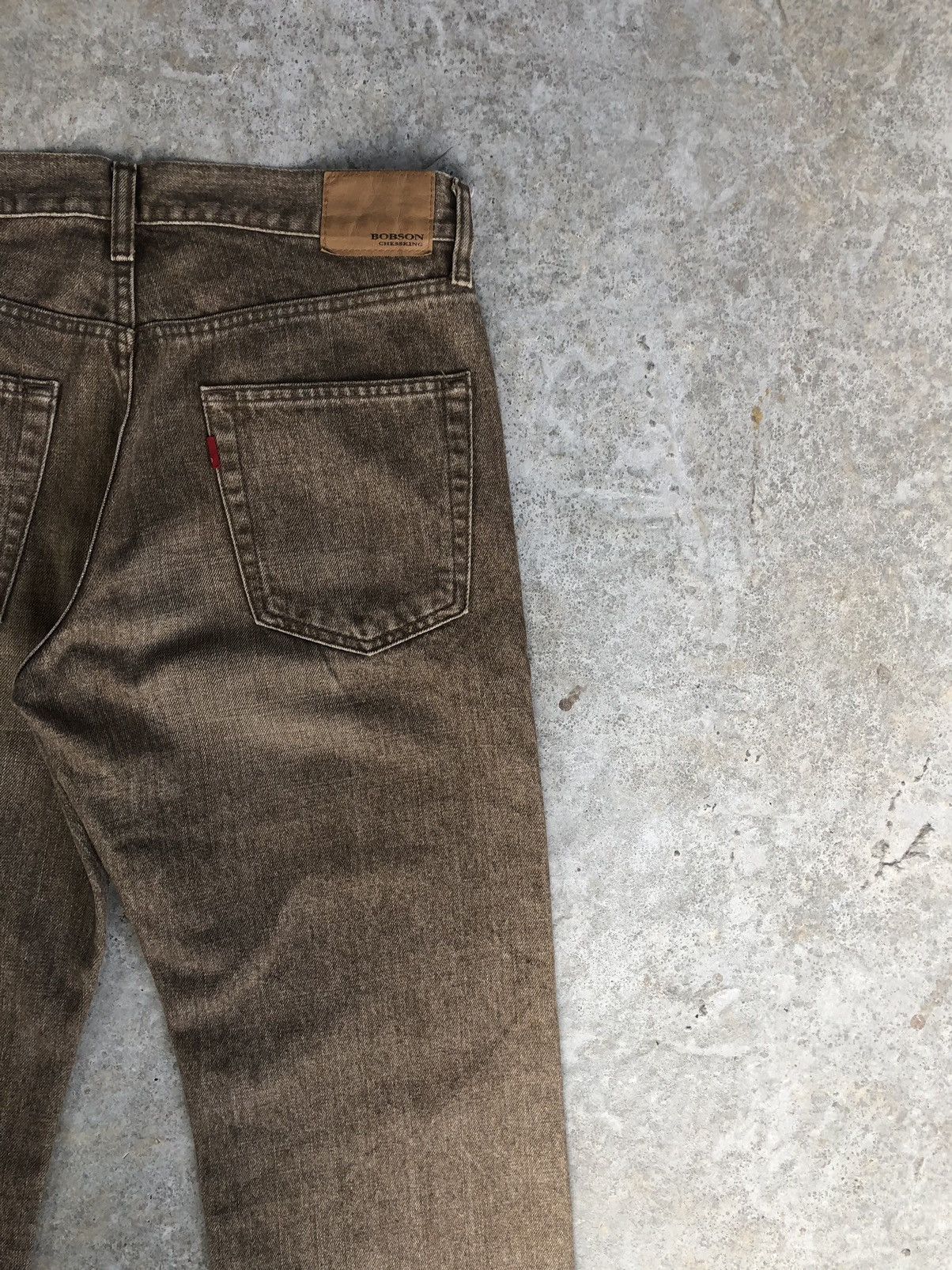 Le Grande Bleu (L.G.B.) Japanese Bobson Distressed Jeans Slim Cut Size US 31 - 10 Thumbnail