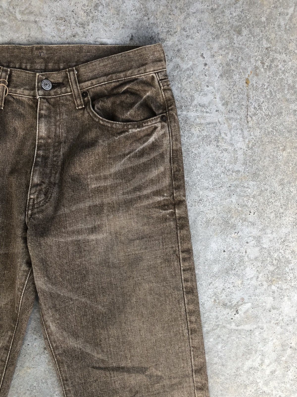 Le Grande Bleu (L.G.B.) Japanese Bobson Distressed Jeans Slim Cut Size US 31 - 5 Thumbnail
