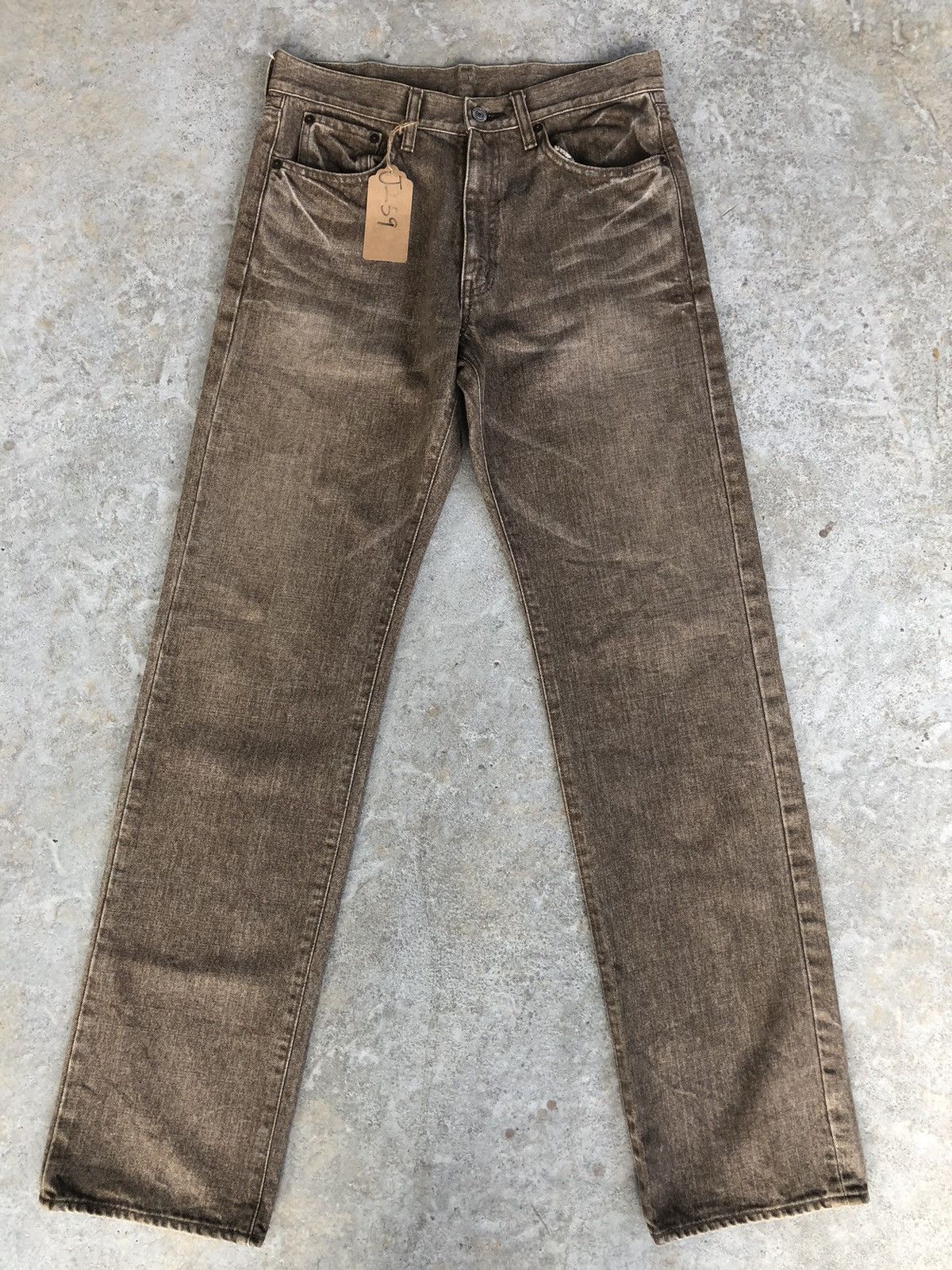 Le Grande Bleu (L.G.B.) Japanese Bobson Distressed Jeans Slim Cut Size US 31 - 1 Thumbnail