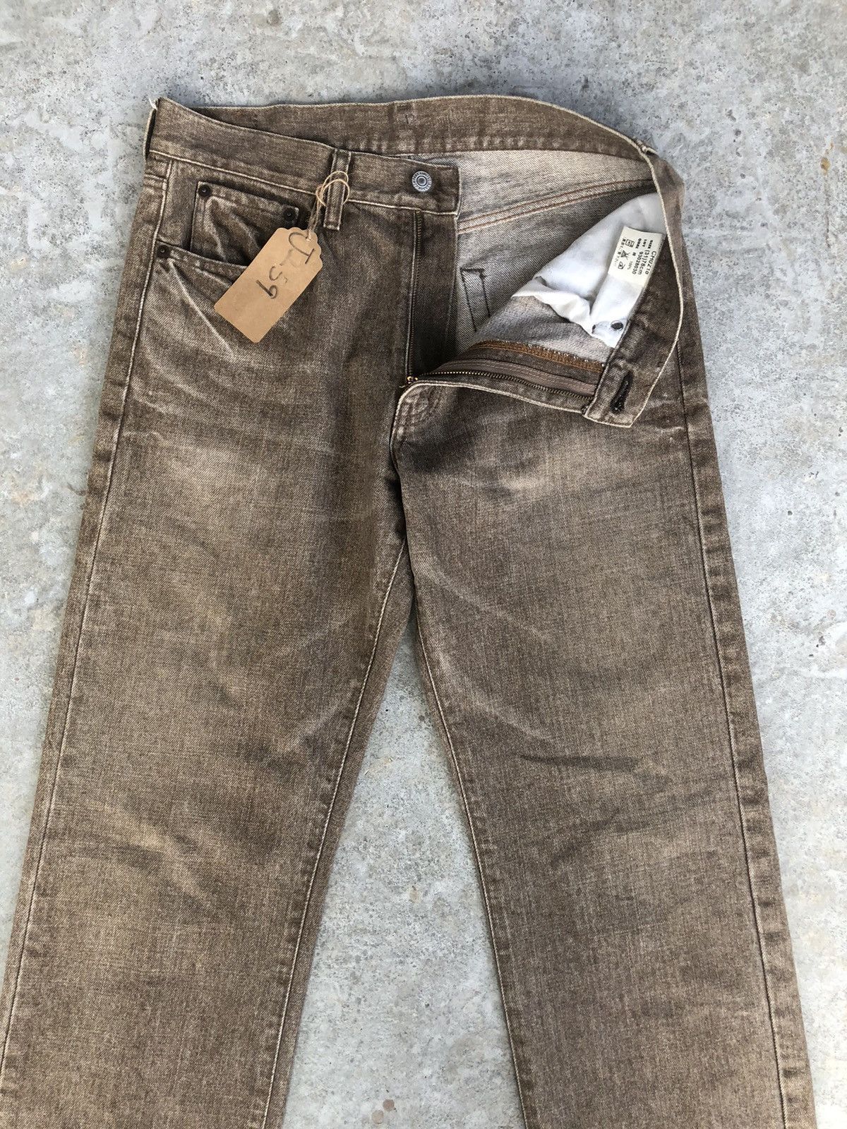 Le Grande Bleu (L.G.B.) Japanese Bobson Distressed Jeans Slim Cut Size US 31 - 3 Thumbnail