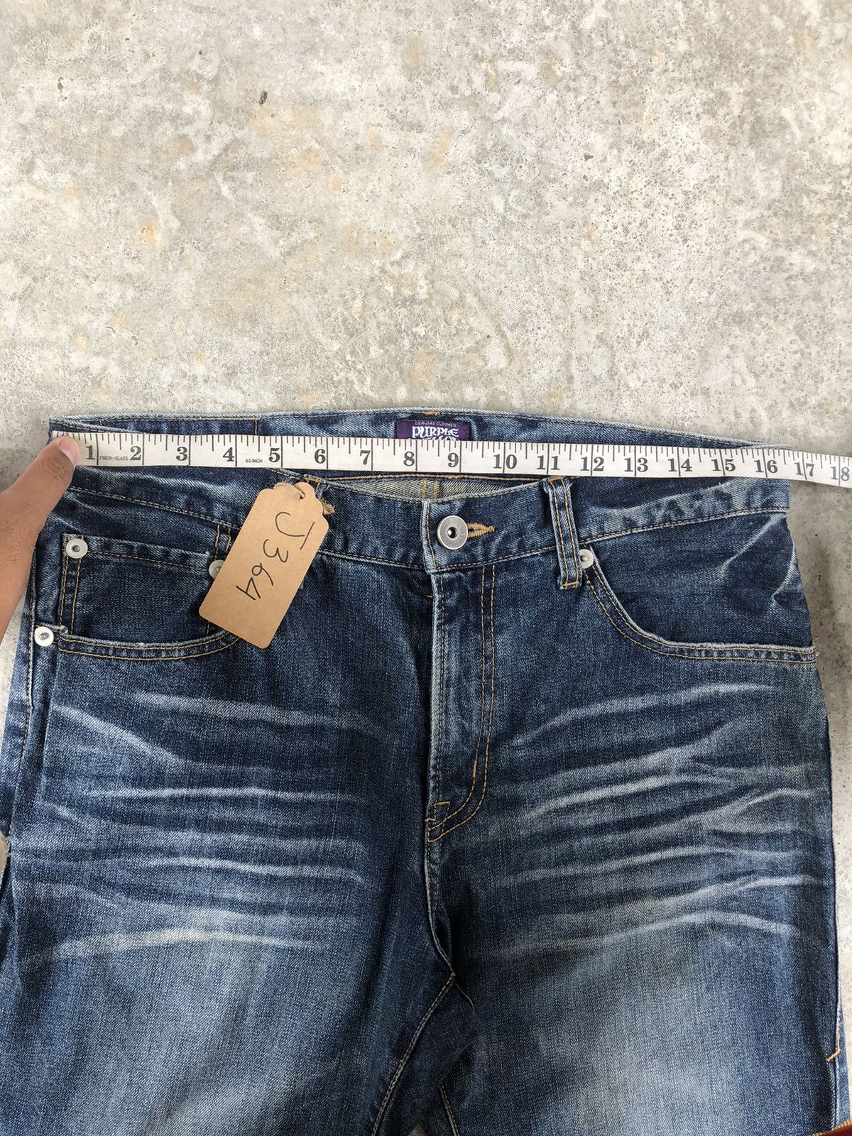 If Six Was Nine Japanese Flare Jeans Distressed Jeans Bootcut Size US 33 - 16 Thumbnail
