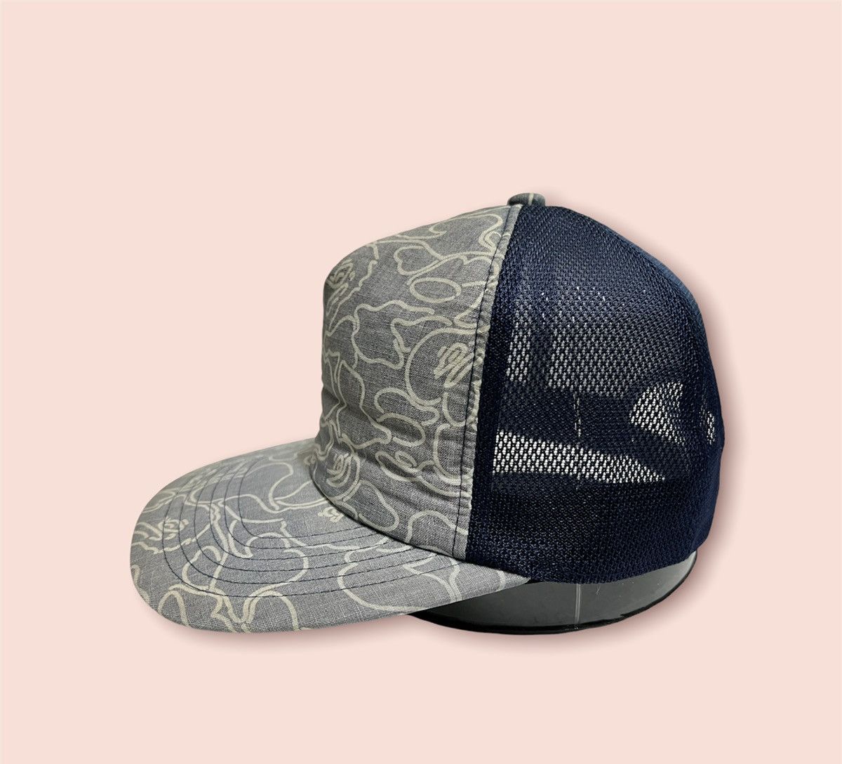 Bape VINTAGE BAPE STENCIL CAMO TRUCKER SNAPBACK Size ONE SIZE - 5 Thumbnail
