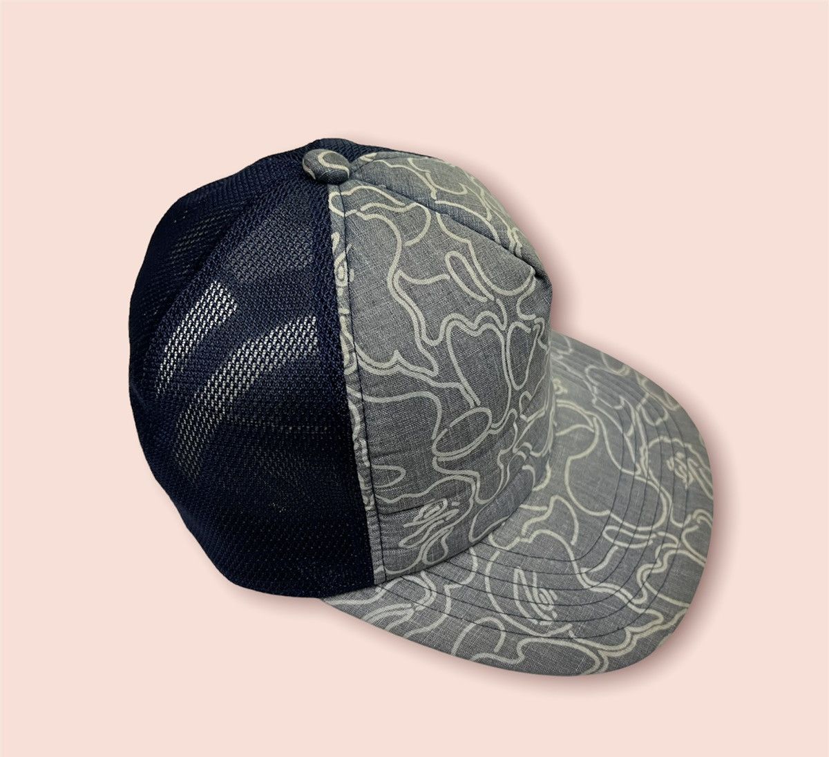 Bape VINTAGE BAPE STENCIL CAMO TRUCKER SNAPBACK Size ONE SIZE - 4 Thumbnail
