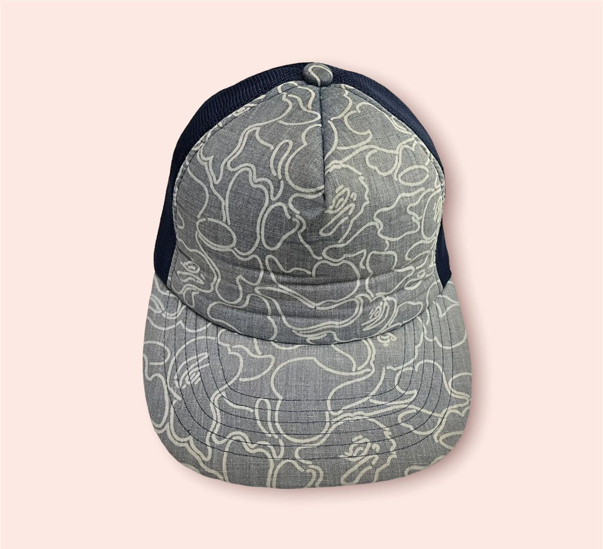 Bape VINTAGE BAPE STENCIL CAMO TRUCKER SNAPBACK Size ONE SIZE - 2 Thumbnail