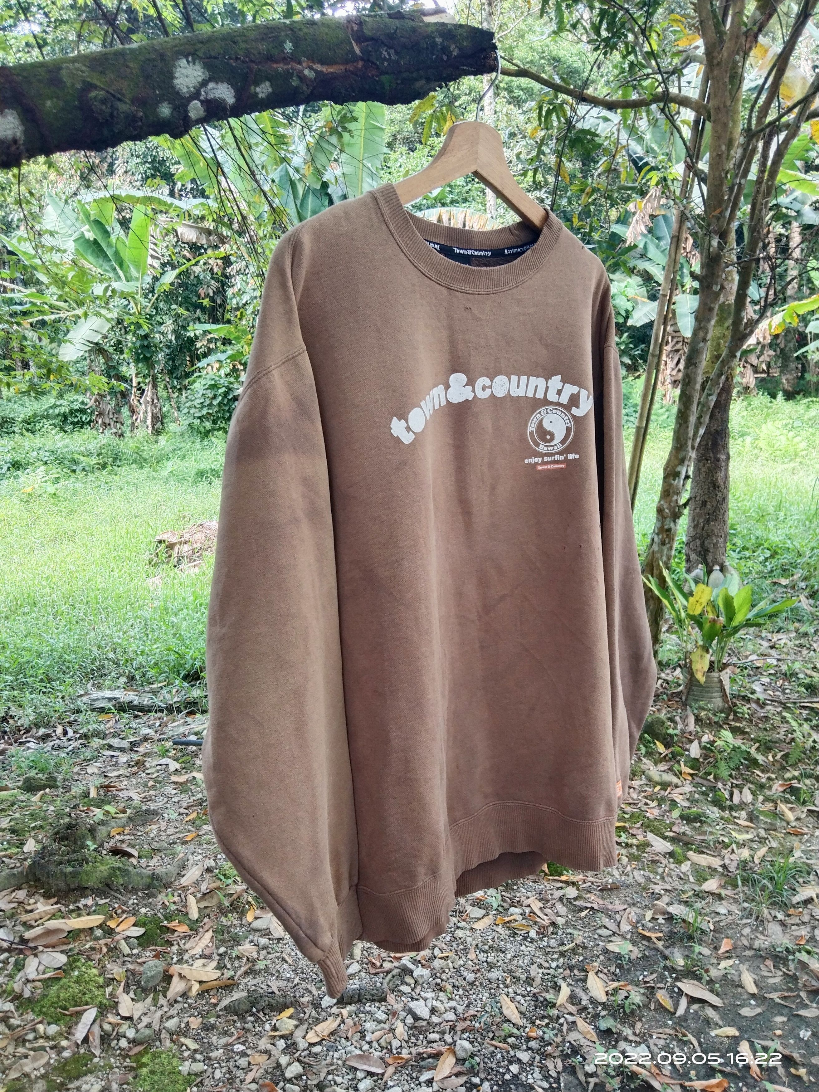 Vintage THRASH SUN FADED TOWN & CONTRY SWEATSHIRT Size US XL / EU 56 / 4 - 2 Thumbnail