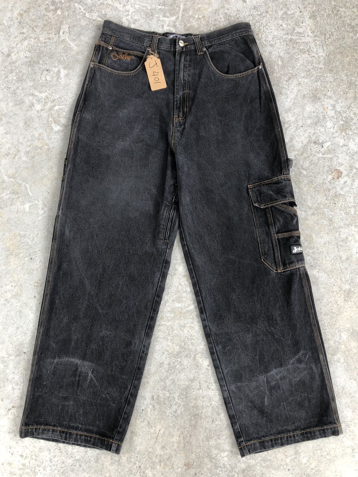Japanese Brand Japanese Joker Baggy Jeans Hi Hop Distresssed Jeans Size US 34 / EU 50 - 2 Thumbnail