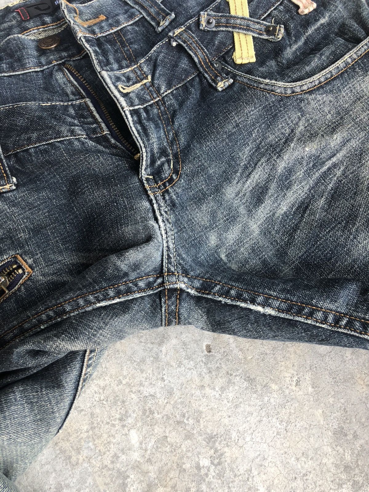 Hysteric Glamour Japanese Dominate Double Waist Distressed Jeans Size US 31 - 14 Thumbnail