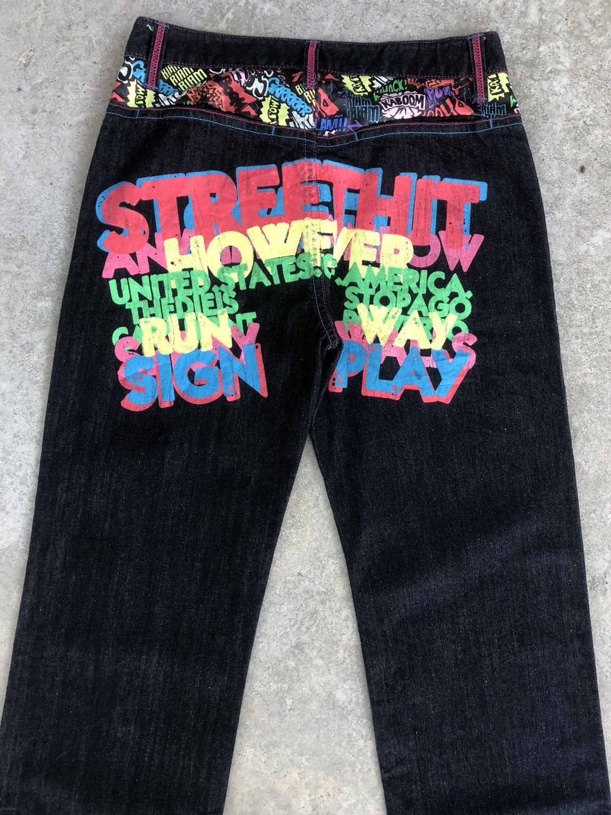 Japanese Brand Japanese Street Hit Daicock Evisu Style Painted Size US 33 - 10 Thumbnail