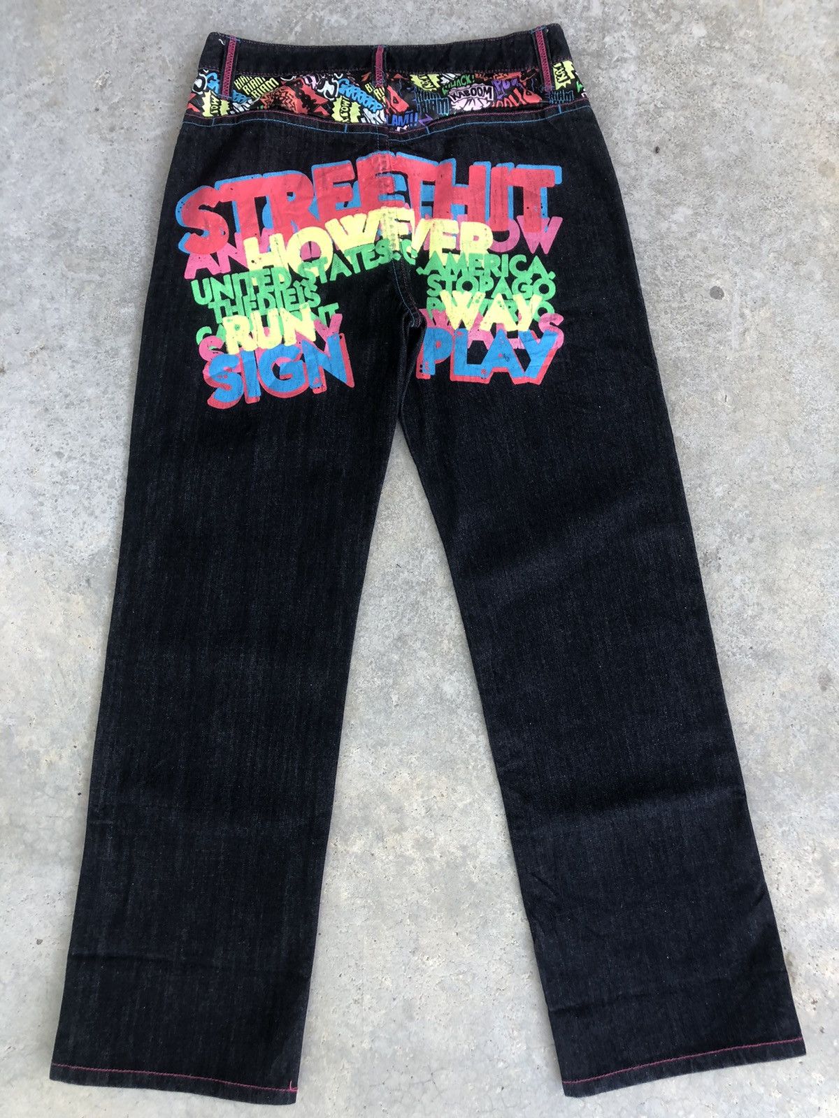Japanese Brand Japanese Street Hit Daicock Evisu Style Painted Size US 33 - 1 Thumbnail