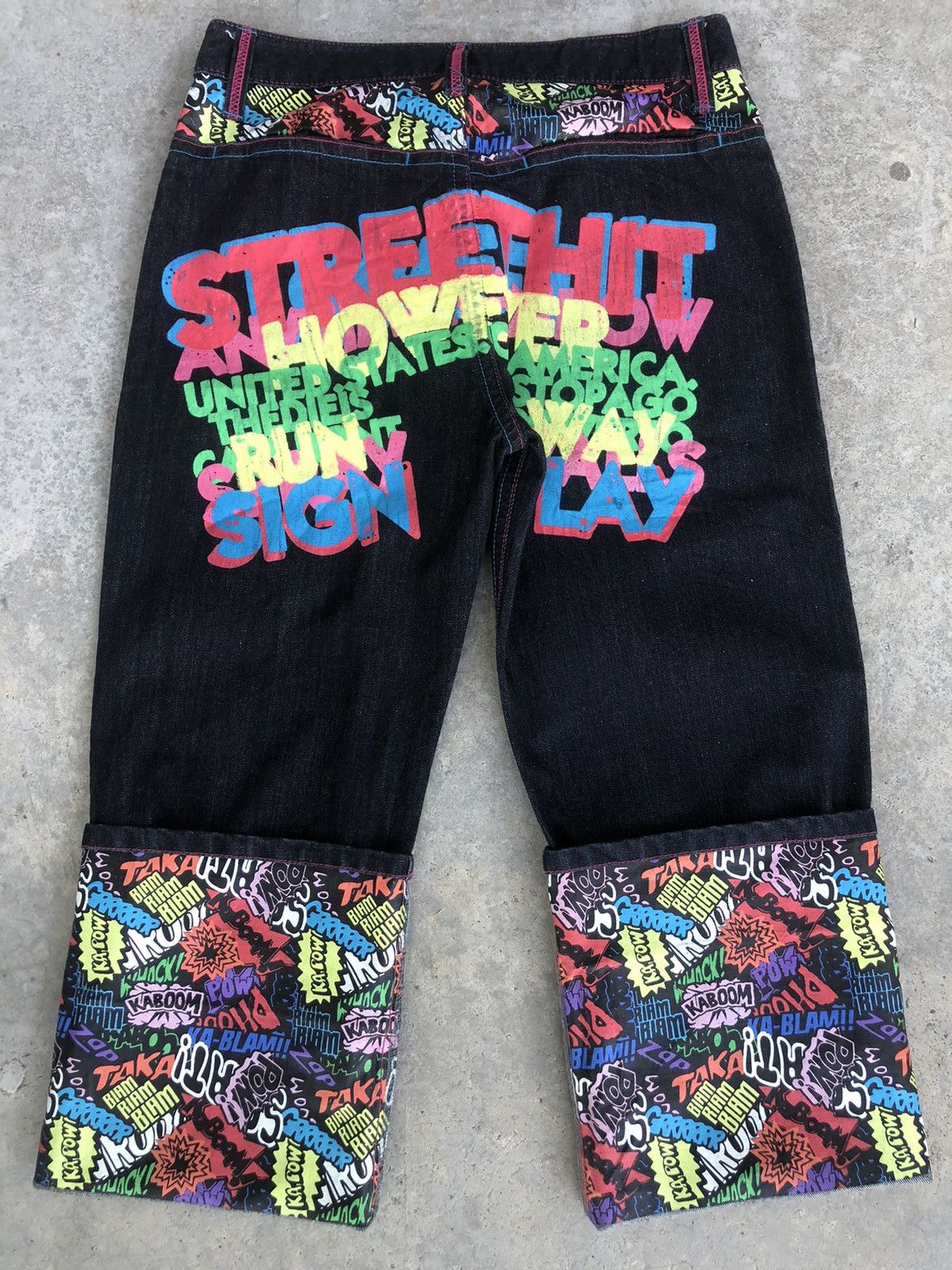Japanese Brand Japanese Street Hit Daicock Evisu Style Painted Size US 33 - 15 Thumbnail