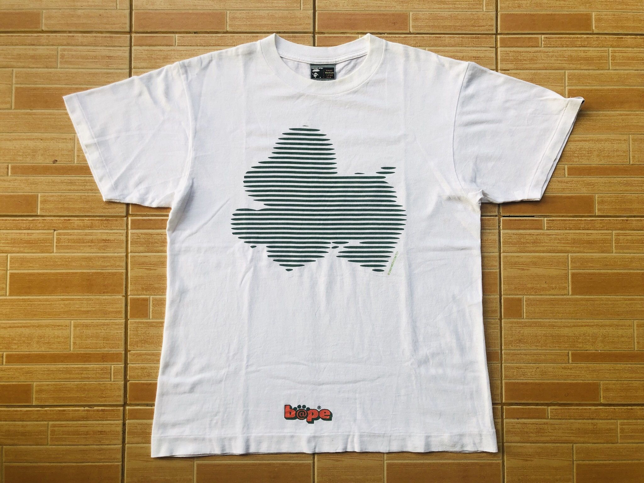 image of Bape x Medicom Toy Og Vintage Circa 2003 A Bathing Ape Medicom Toys Exhibition in White (Size Mediu
