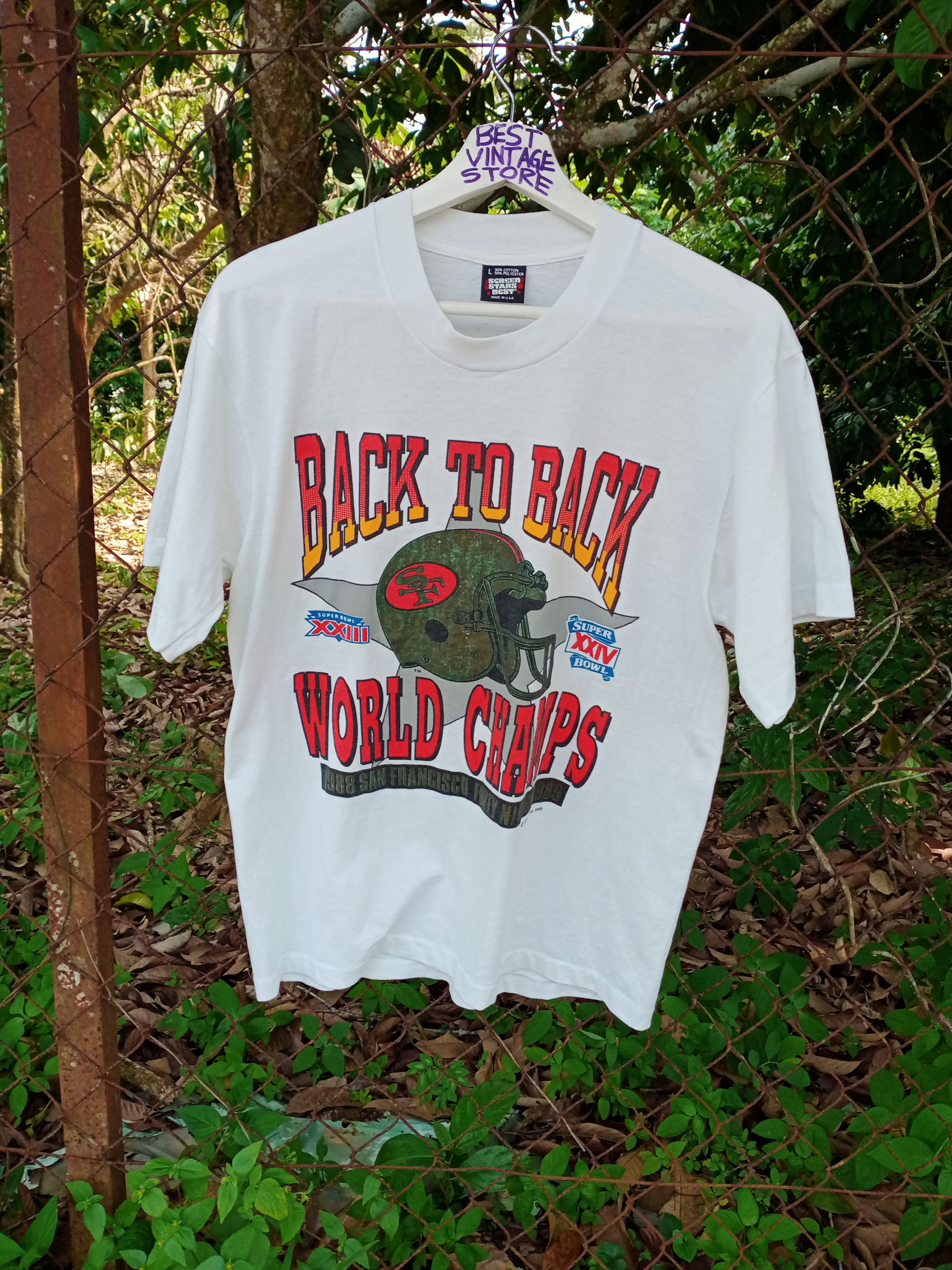 NFL Vintage Super Bowl 80s "Back to Back World Champs" Size US M / EU 48-50 / 2 - 1 Thumbnail