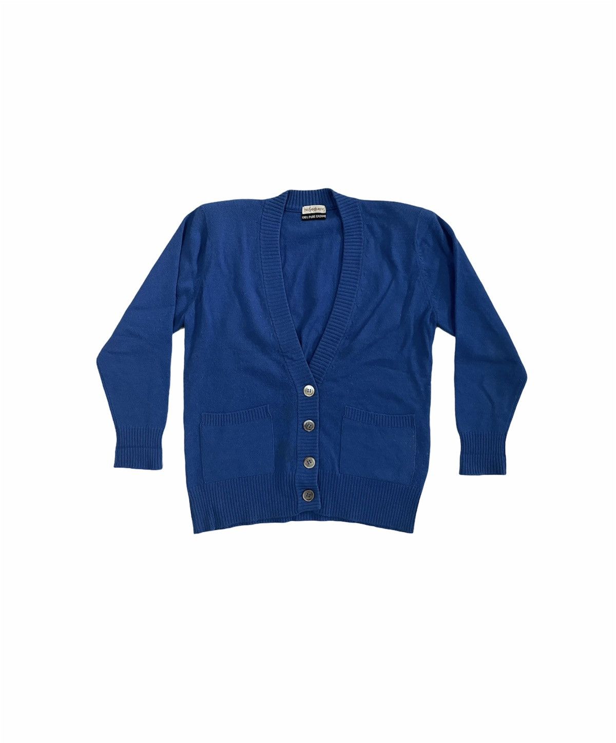 Yves Saint Laurent Yves Saint Laurent pure wool cardigan Size S / US 4 / IT 40 - 1 Thumbnail
