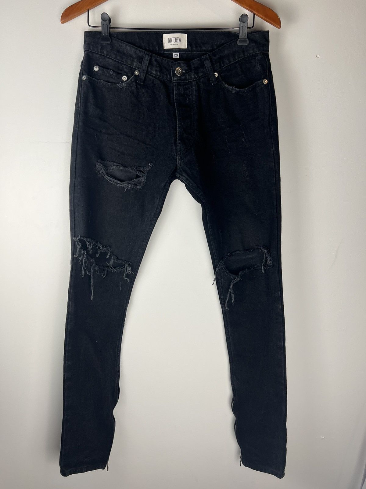 Mintcrew Mint crew rockstar skinny side zipper jeans Size US 29 - 1 Thumbnail