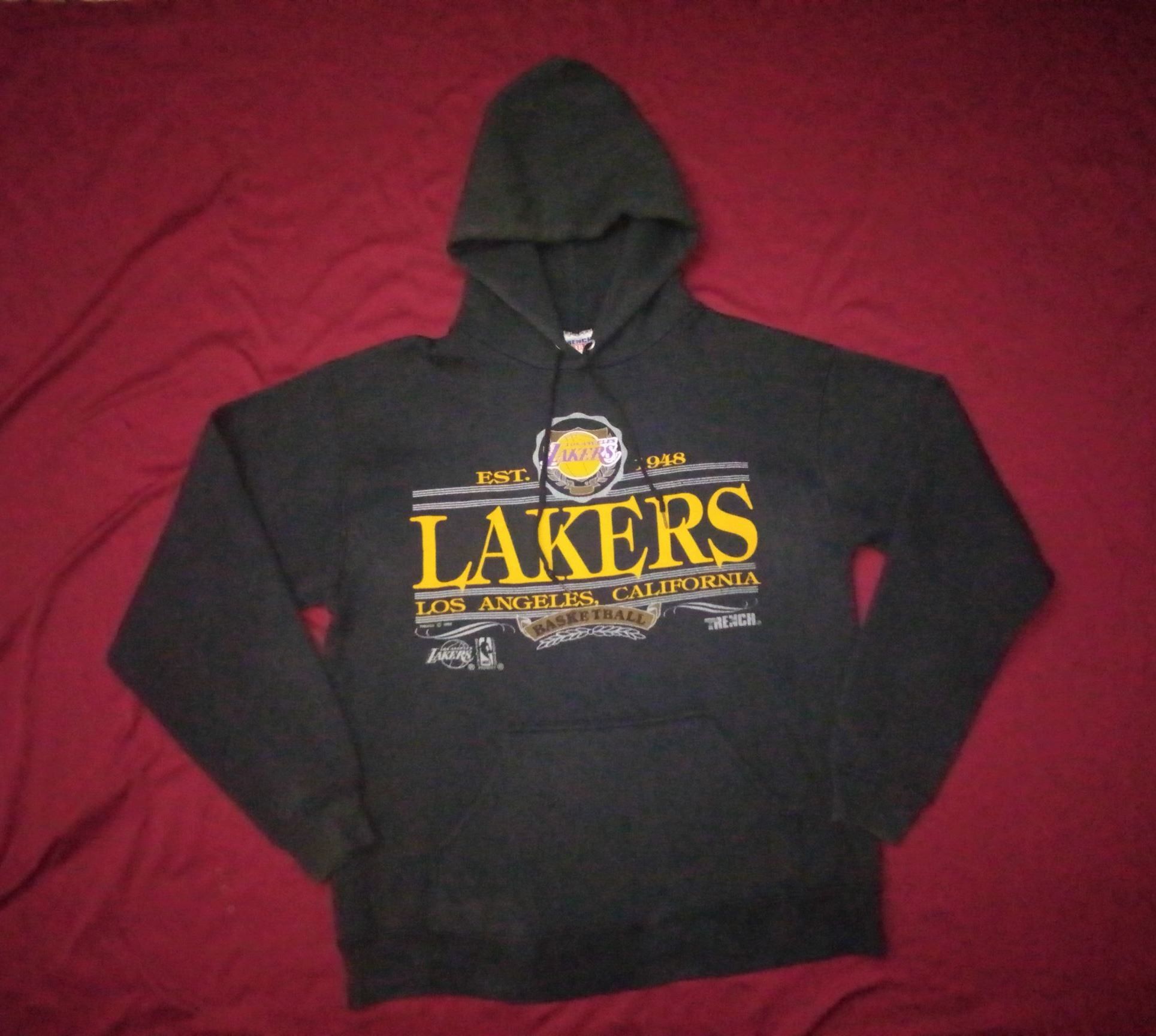 NBA × Vintage VTG 90s NBA Los Angeles Lakers sweater hoodie kobe bryant Size US M / EU 48-50 / 2 - 2 Thumbnail