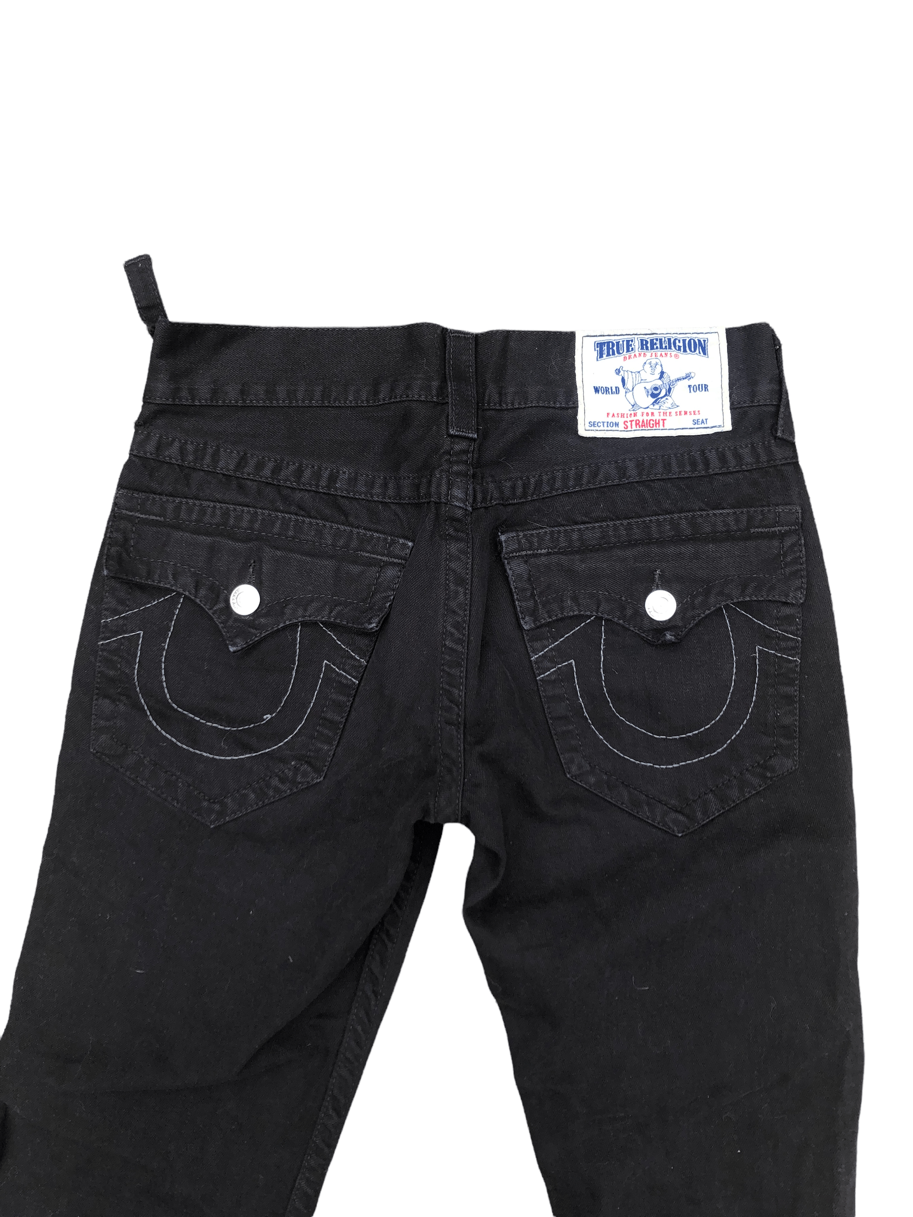 True Religion × Vintage Vintage True Religion Jeans Size 31 STRAIGHT Black/Gray Size US 31 - 2 Thumbnail