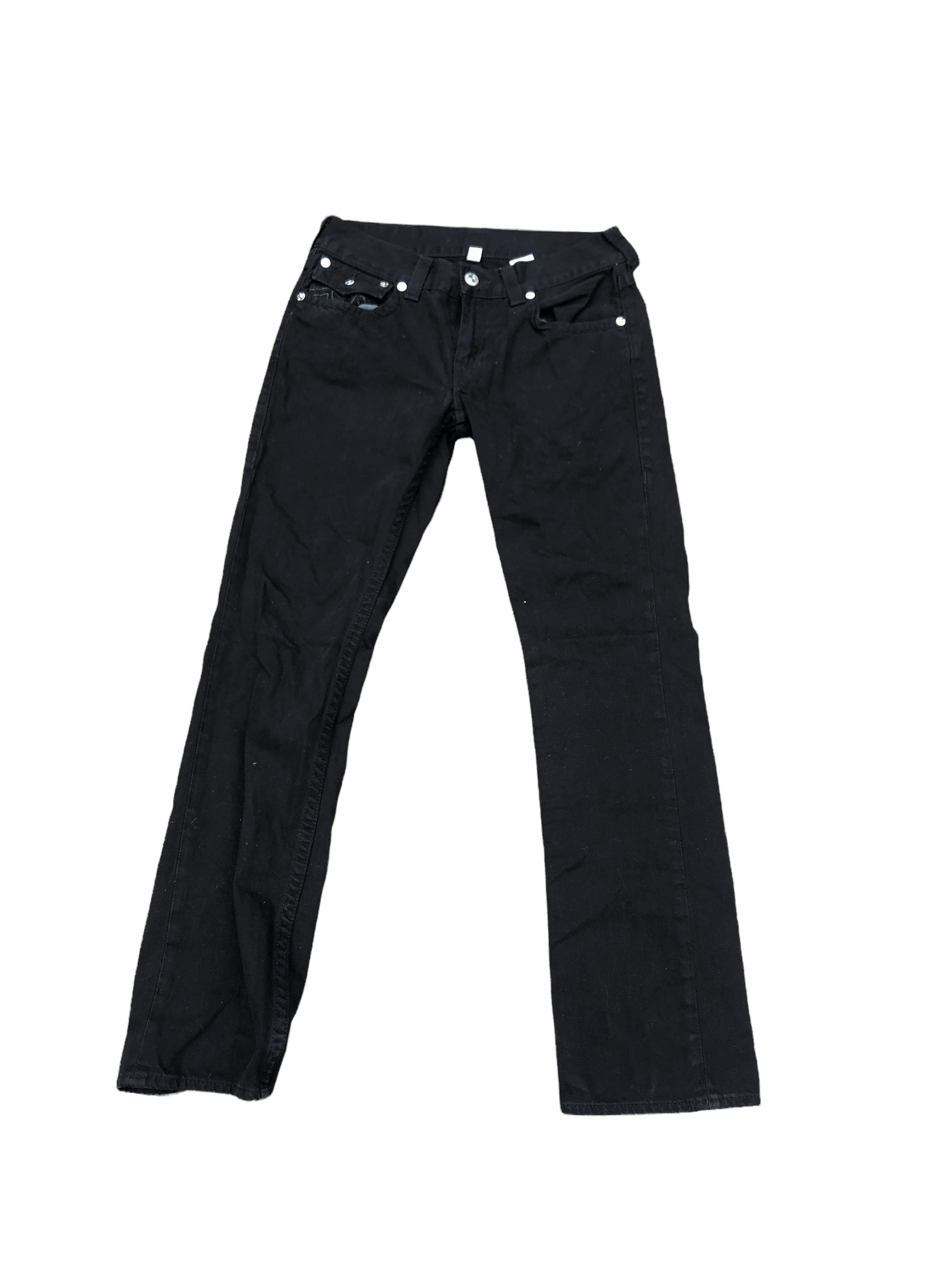True Religion × Vintage Vintage True Religion Jeans Size 31 STRAIGHT Black/Gray Size US 31 - 4 Thumbnail