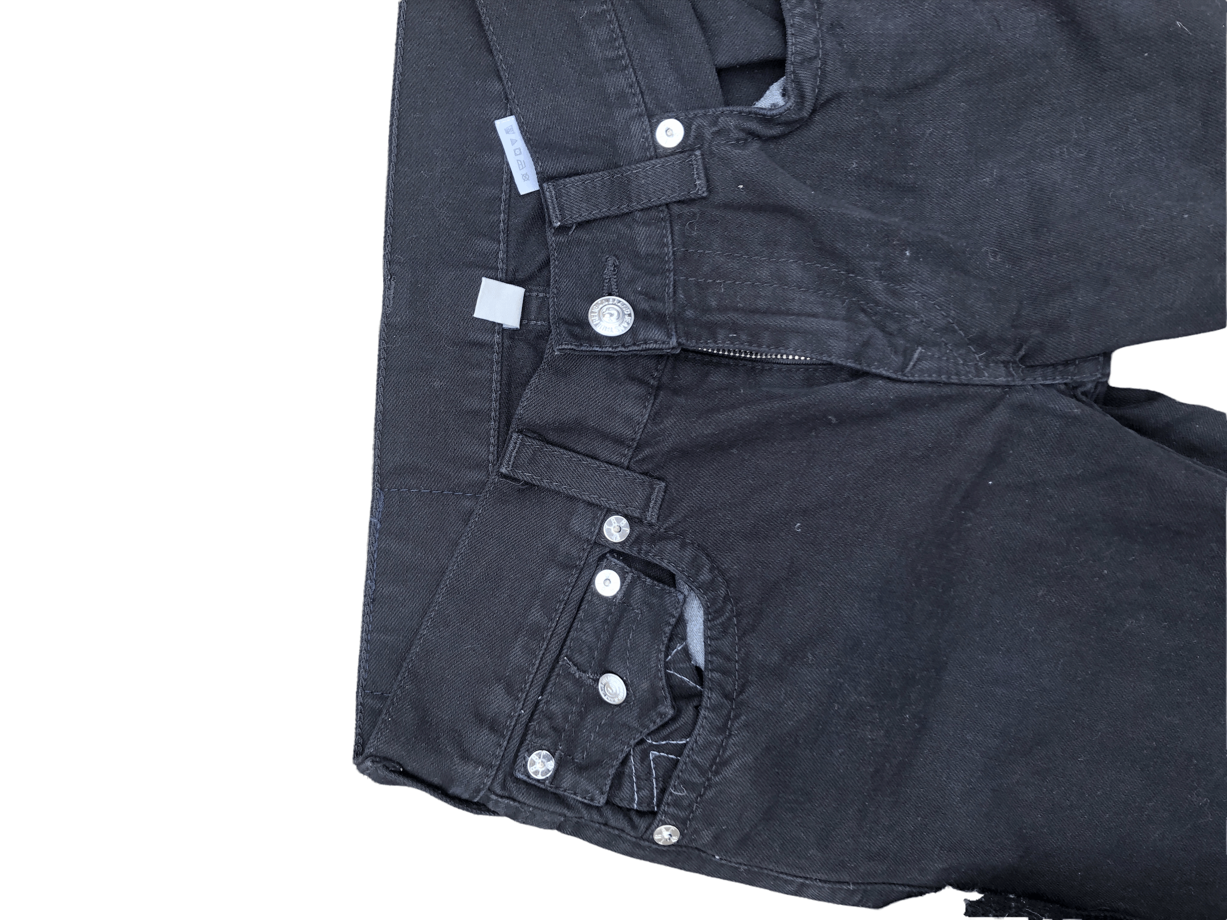 True Religion × Vintage Vintage True Religion Jeans Size 31 STRAIGHT Black/Gray Size US 31 - 5 Thumbnail