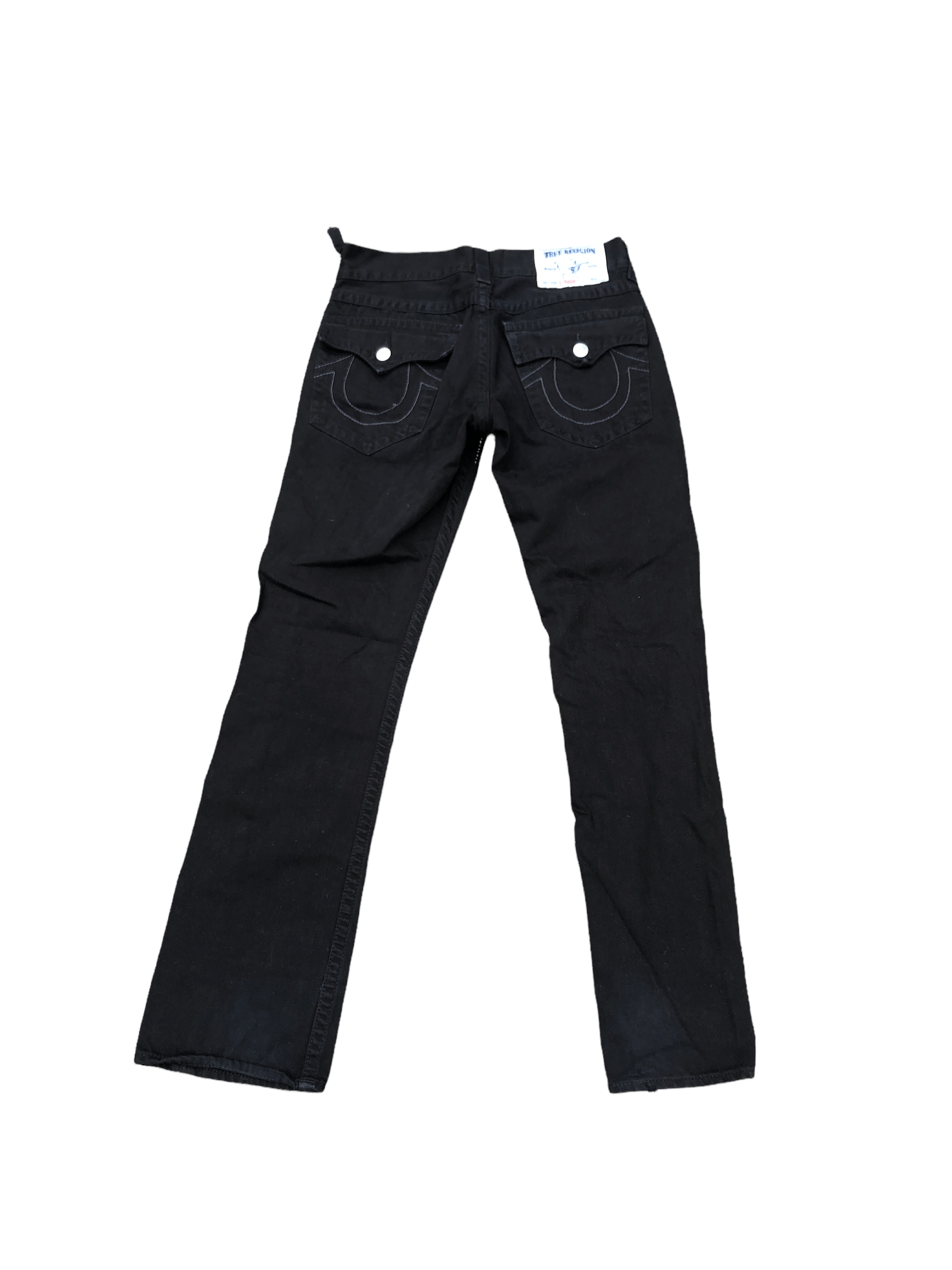 True Religion × Vintage Vintage True Religion Jeans Size 31 STRAIGHT Black/Gray Size US 31 - 3 Thumbnail