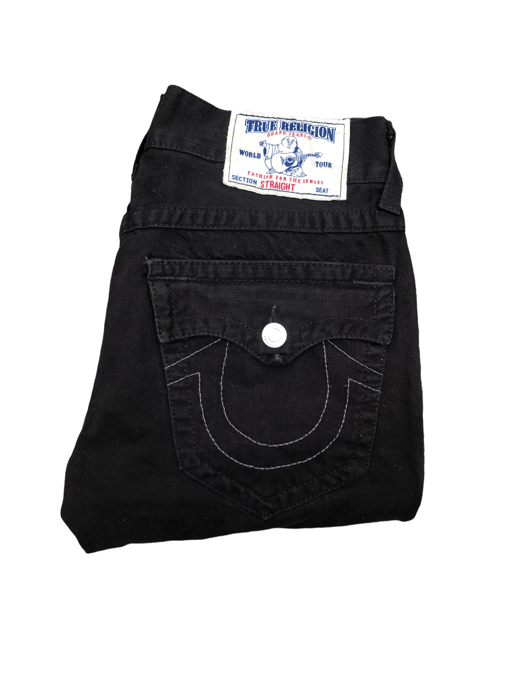 True Religion × Vintage Vintage True Religion Jeans Size 31 STRAIGHT Black/Gray Size US 31 - 1 Thumbnail