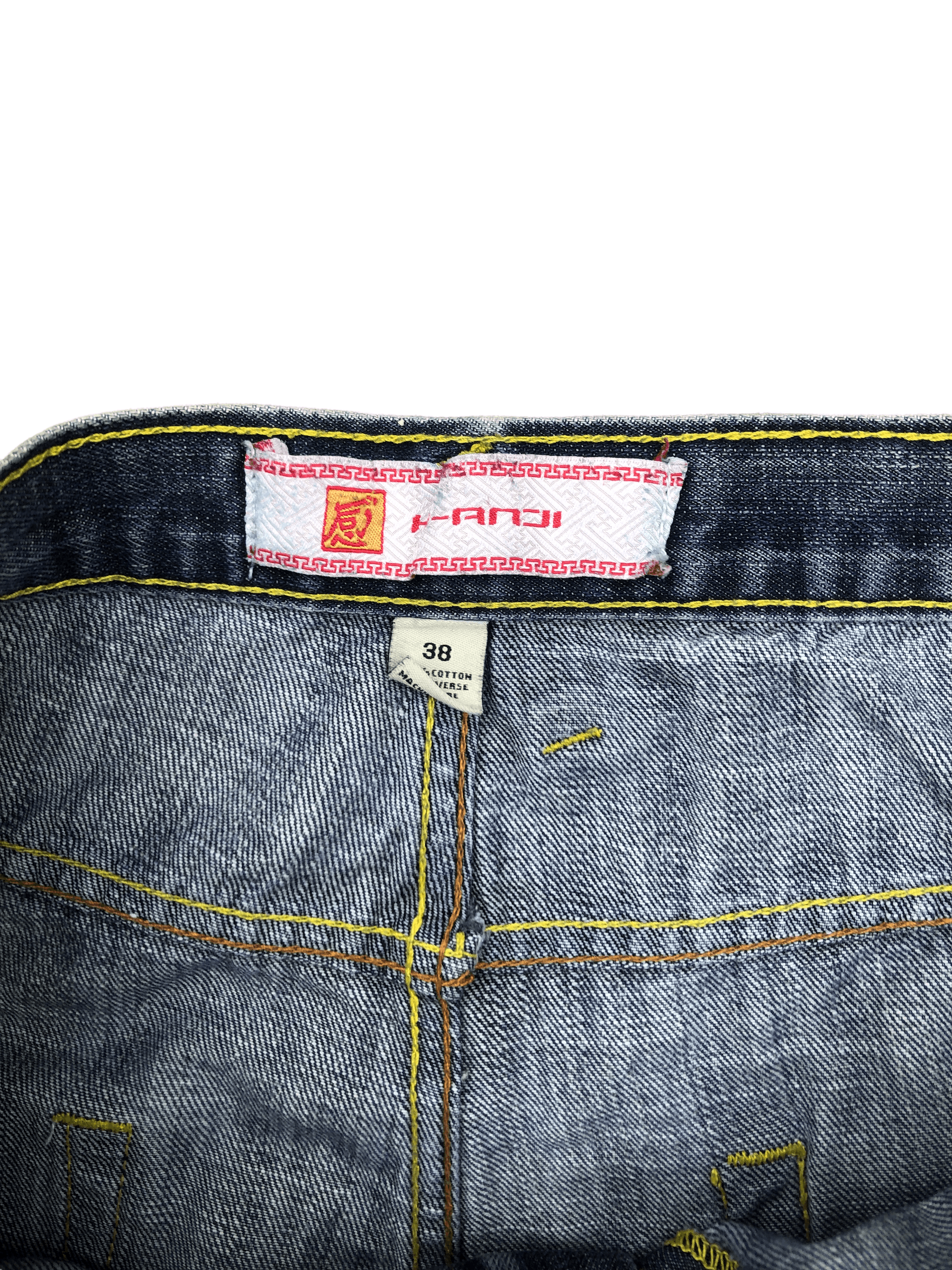 Japanese Brand × Vintage Vintage Japanese Denim Embroidered Jeans Size 38 Katana Size US 38 / EU 54 - 7 Thumbnail