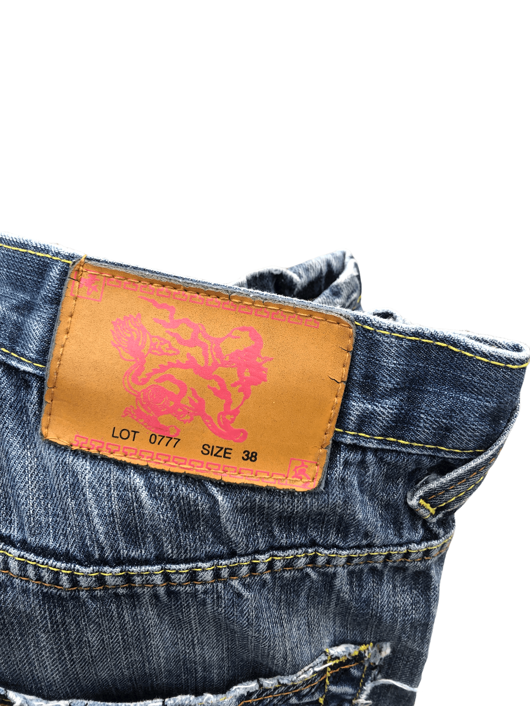 Japanese Brand × Vintage Vintage Japanese Denim Embroidered Jeans Size 38 Katana Size US 38 / EU 54 - 10 Thumbnail