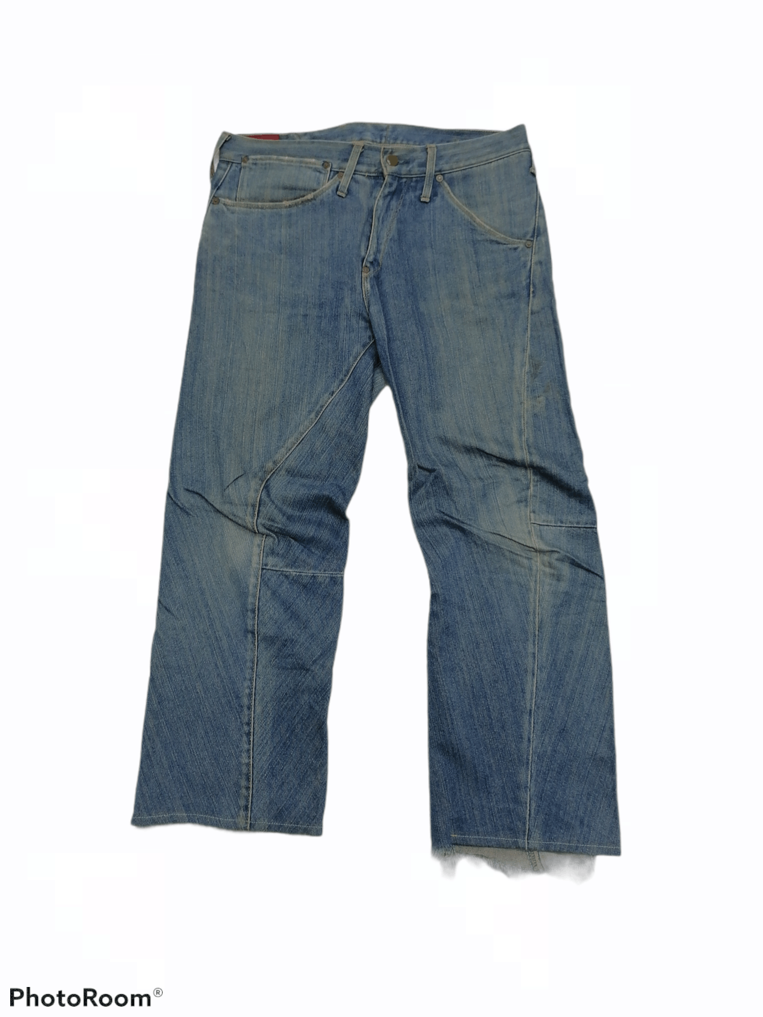 image of Archival Clothing x Levis Vintage Clothing Levi's Engineer Single R Leather Buckle Distressed Pants