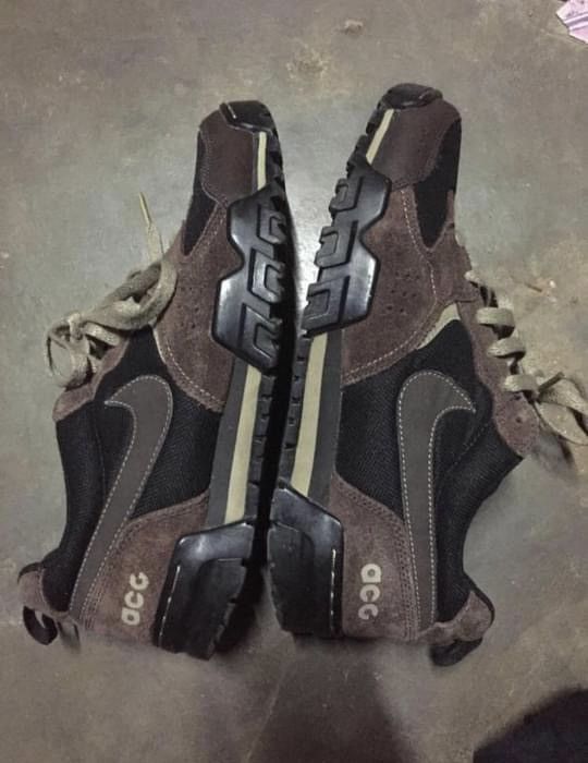 Nike ACG × Vintage Vintage Nike ACG PYROCLAST Dark cinder Black Khaki 90s nude Size US 7.5 / EU 40-41 - 2 Thumbnail