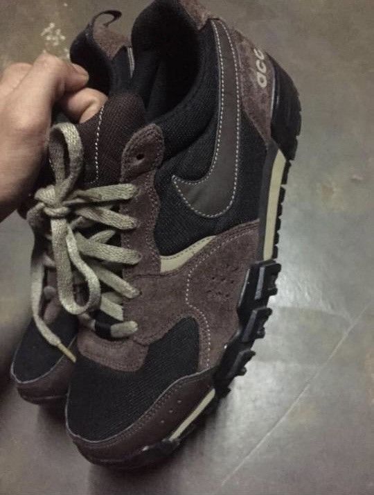 Nike ACG × Vintage Vintage Nike ACG PYROCLAST Dark cinder Black Khaki 90s nude Size US 7.5 / EU 40-41 - 3 Thumbnail