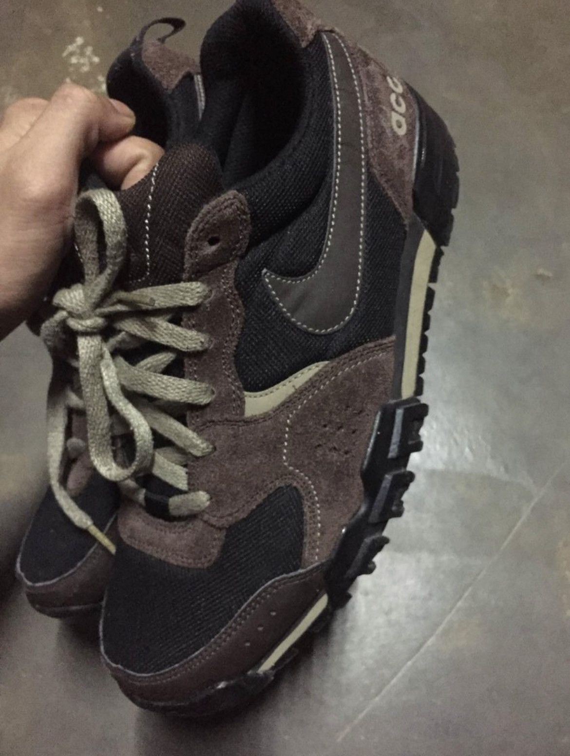 Nike ACG × Vintage Vintage Nike ACG PYROCLAST Dark cinder Black Khaki 90s nude Size US 7.5 / EU 40-41 - 8 Thumbnail
