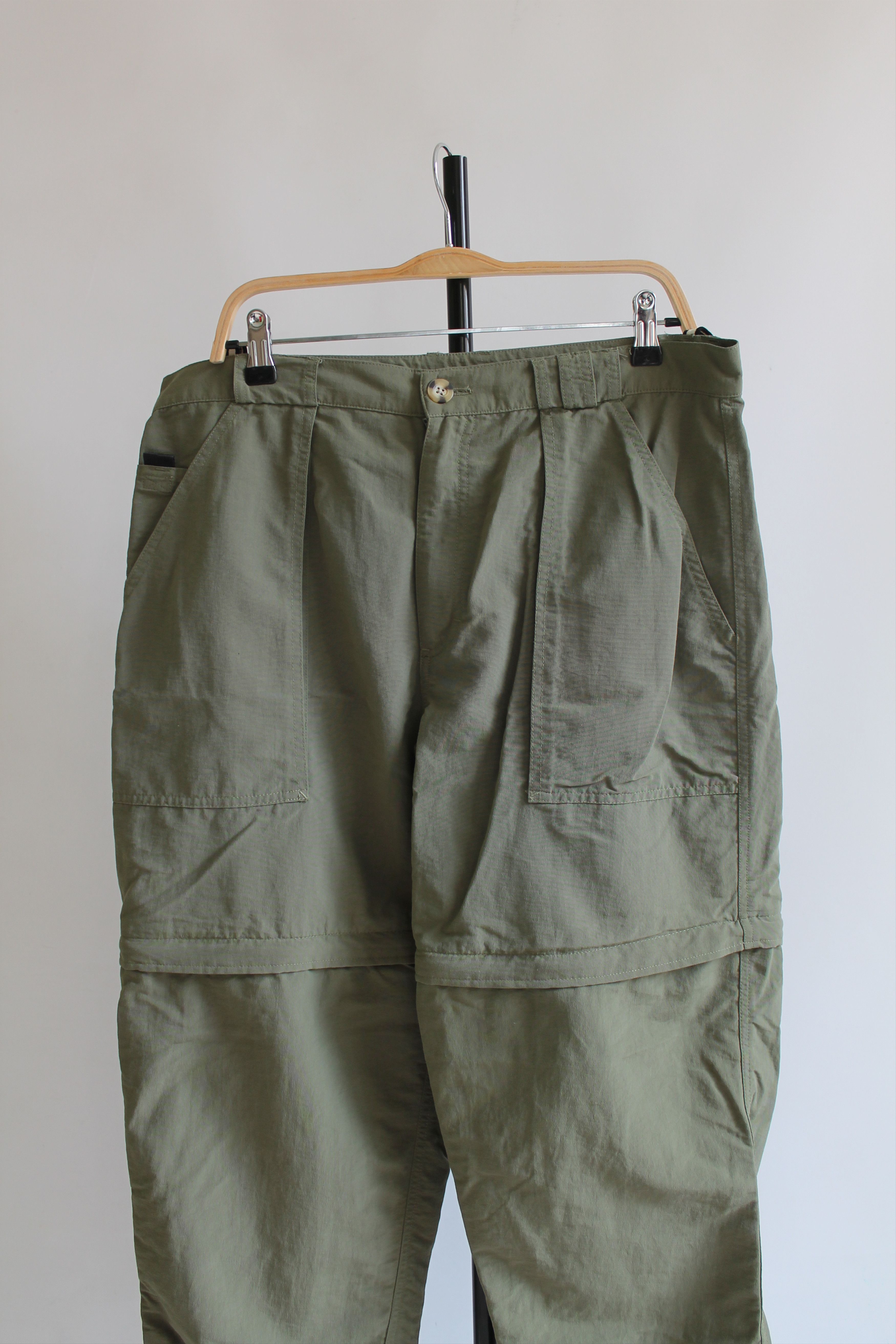 The North Face × Vintage 90's The North Face Green Hiking Pants / Shorts Nylon 2 in 1 Size US 34 / EU 50 - 2 Thumbnail