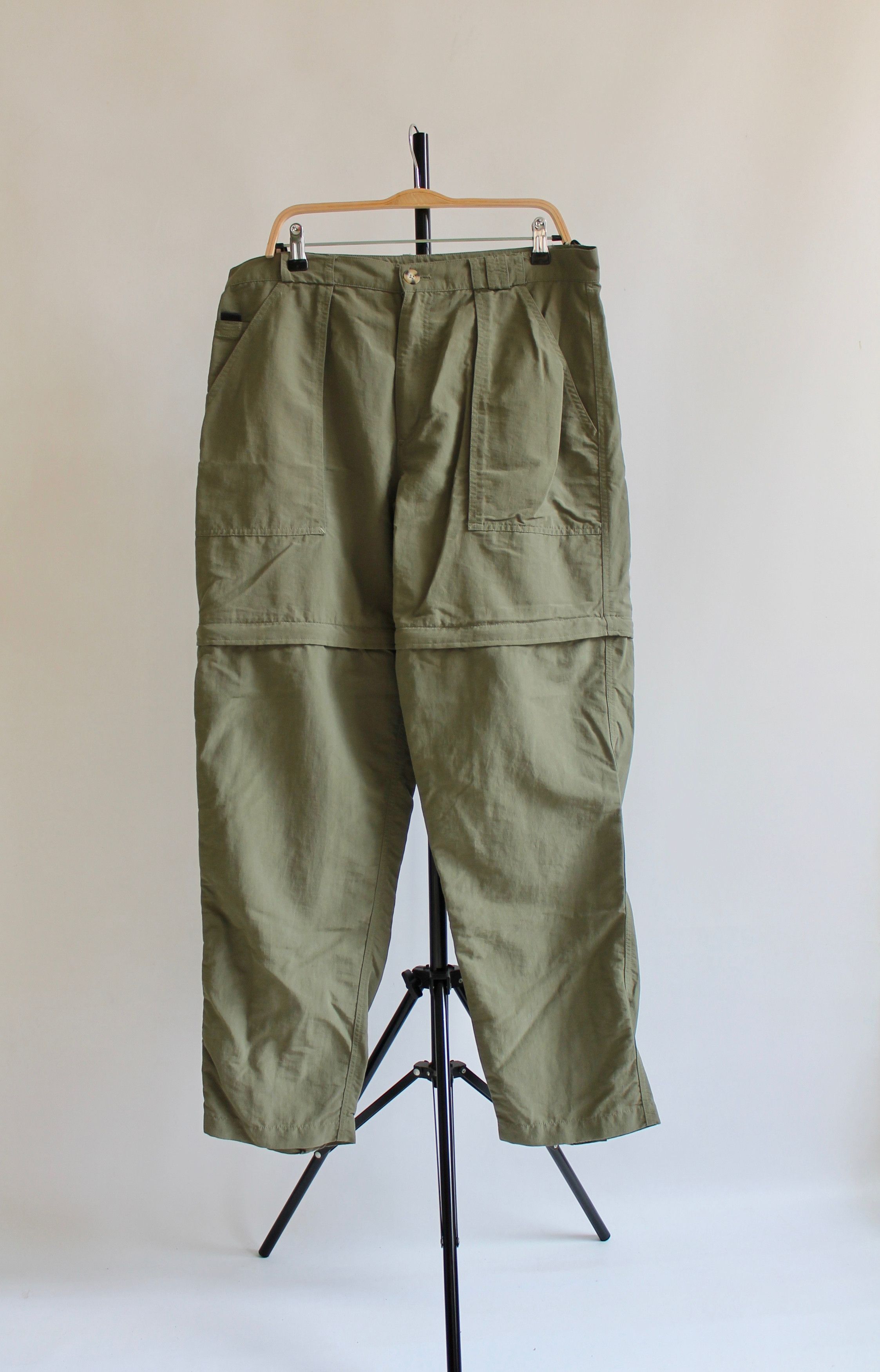 The North Face × Vintage 90's The North Face Green Hiking Pants / Shorts Nylon 2 in 1 Size US 34 / EU 50 - 1 Thumbnail