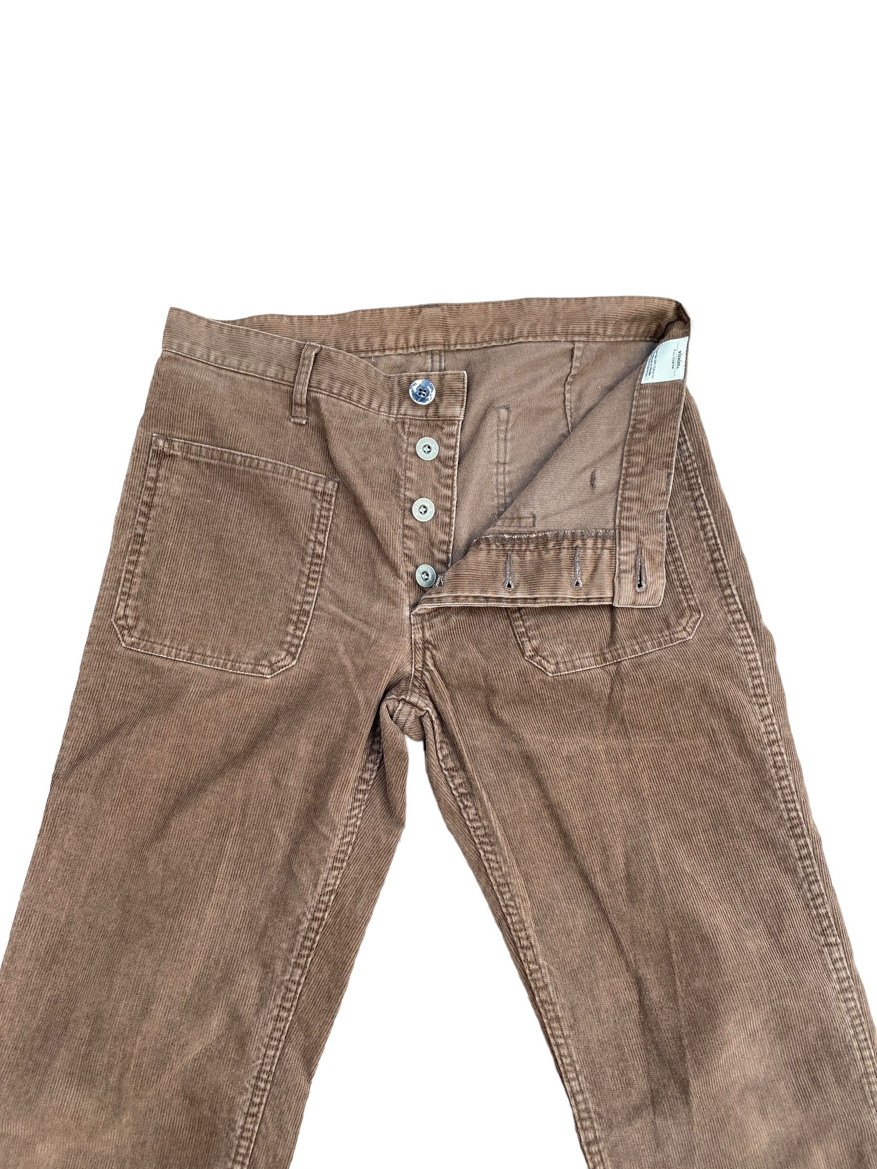 Visvim Fisherman Brown Corduroy Pants Size US 29 - 3 Thumbnail