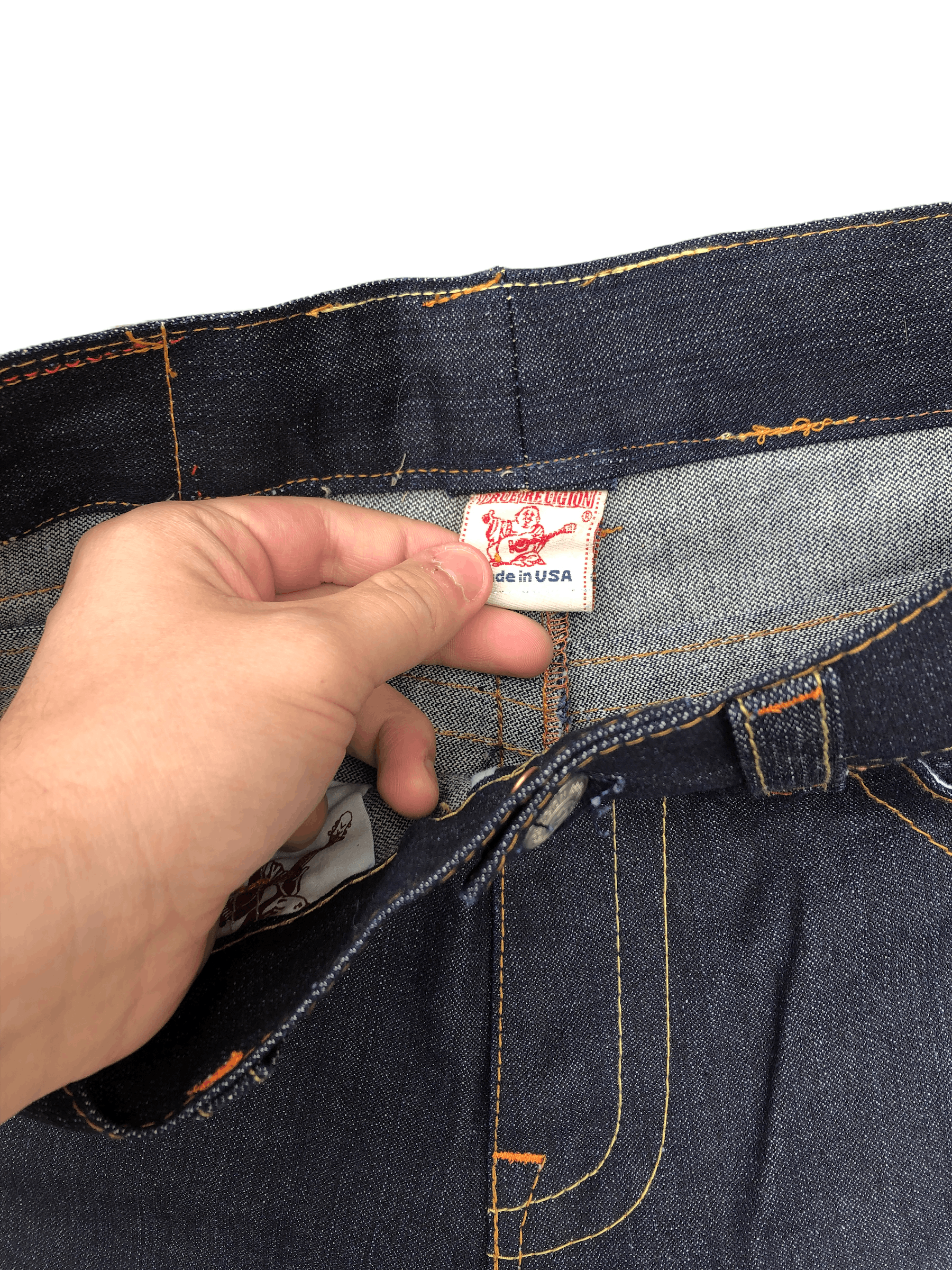 True Religion × Vintage Vintage True Religion Embroidered Jeans Size 34 JOEY Blue Size US 34 / EU 50 - 8 Thumbnail